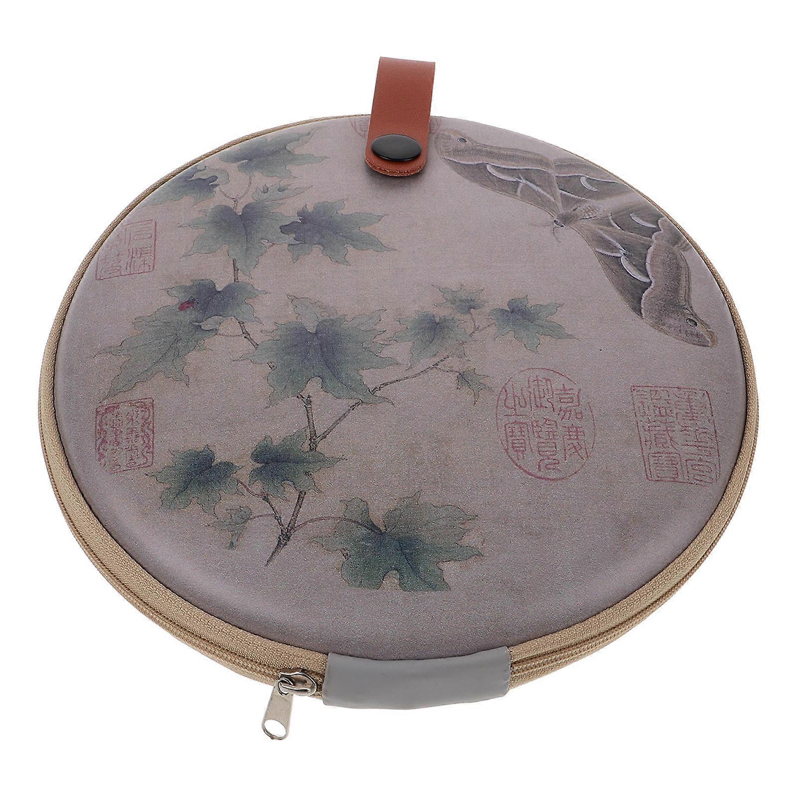 Multi-Functional Tea Cake Organizer Box 2Pcs For Tea Enthusiasts Travel And Business Trips 19X19X2.8CM