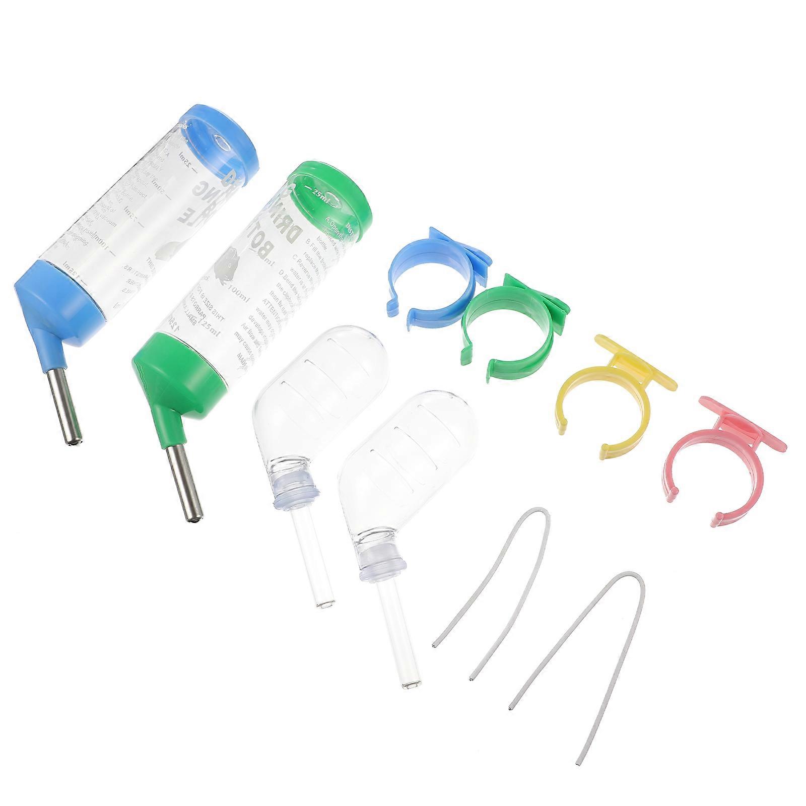 Pet Water Bottle for Rabbit Drinking 12Pcs Set No Leak Design