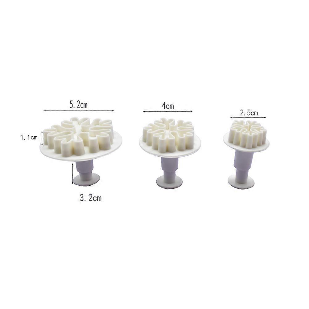 Cookie Cutters Biscuit Cutters Snowflake Baking Decoration 4Cm Certified 6Pcs