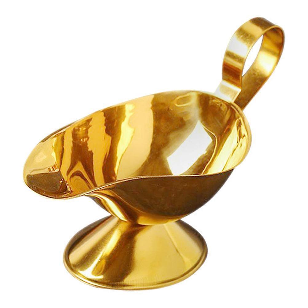 Saucière en acier inoxydable 14,50 x 8 x 6 cm, pour table à manger, pour servir sauces et condiments, 5 pièces, design unique