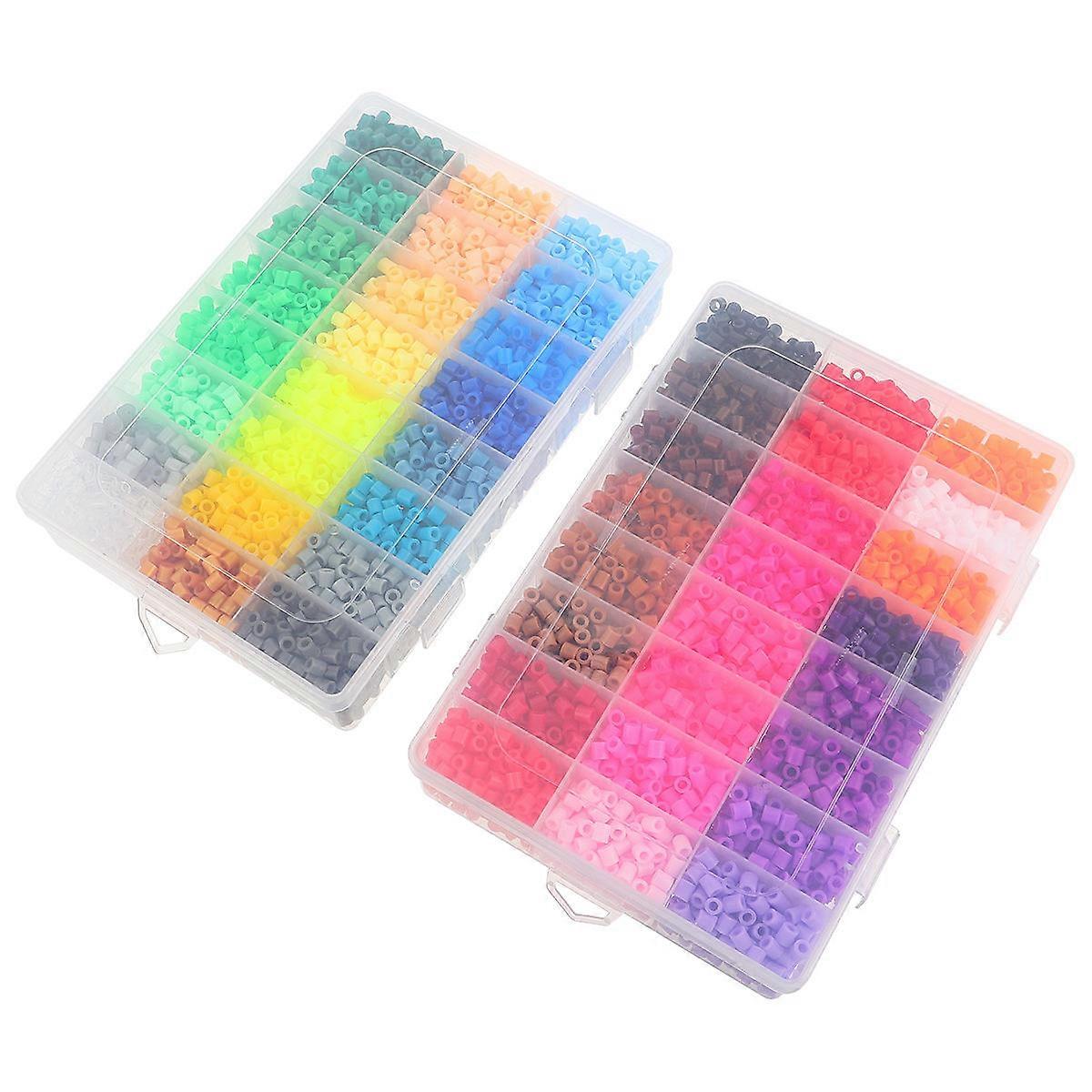 Assorted Color Fuse Beads DIY Kit for Kids 2Sets Holiday Craft Toy