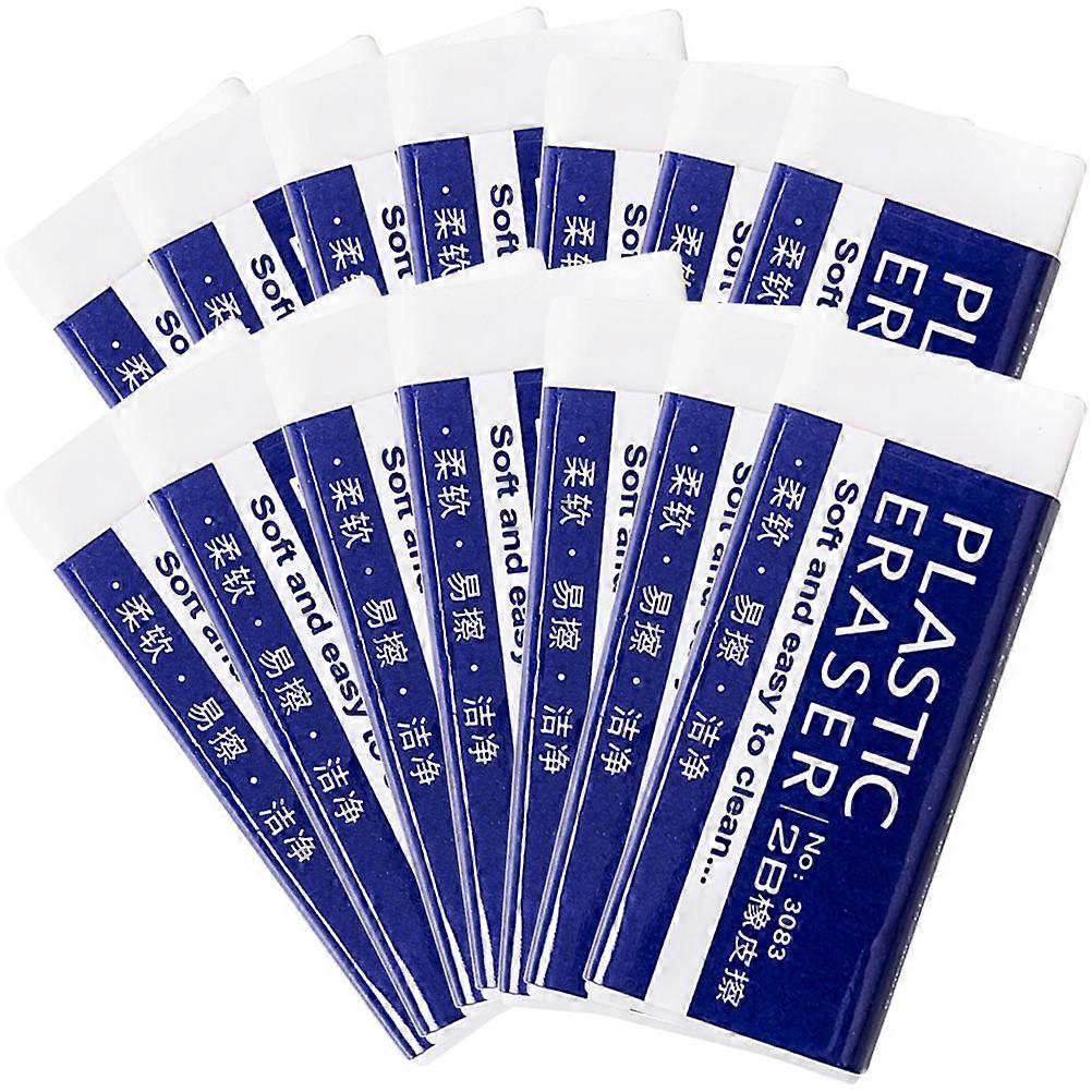 White Plastic Erasers for Students Test Erasers for Exam 120Pcs Pack