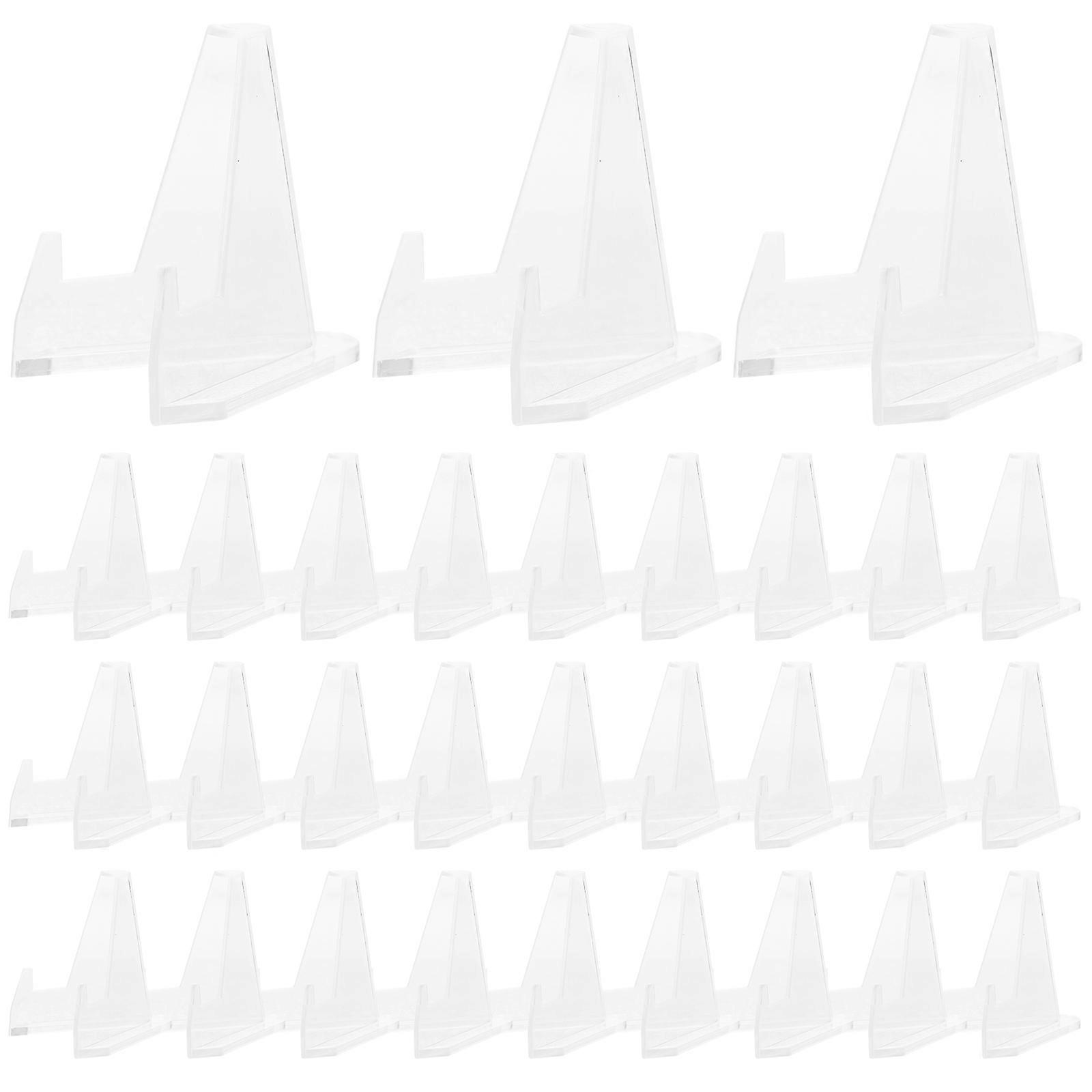 120Pcs Acrylic Coin Display Stand for Mini Easel with Clear Storage Holders