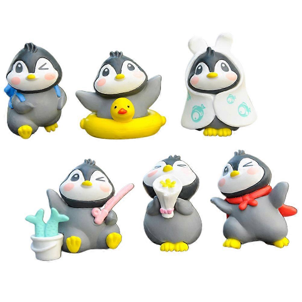 Penguin Figurine for Decor 30Pcs Miniature Micro Landscape Decorations