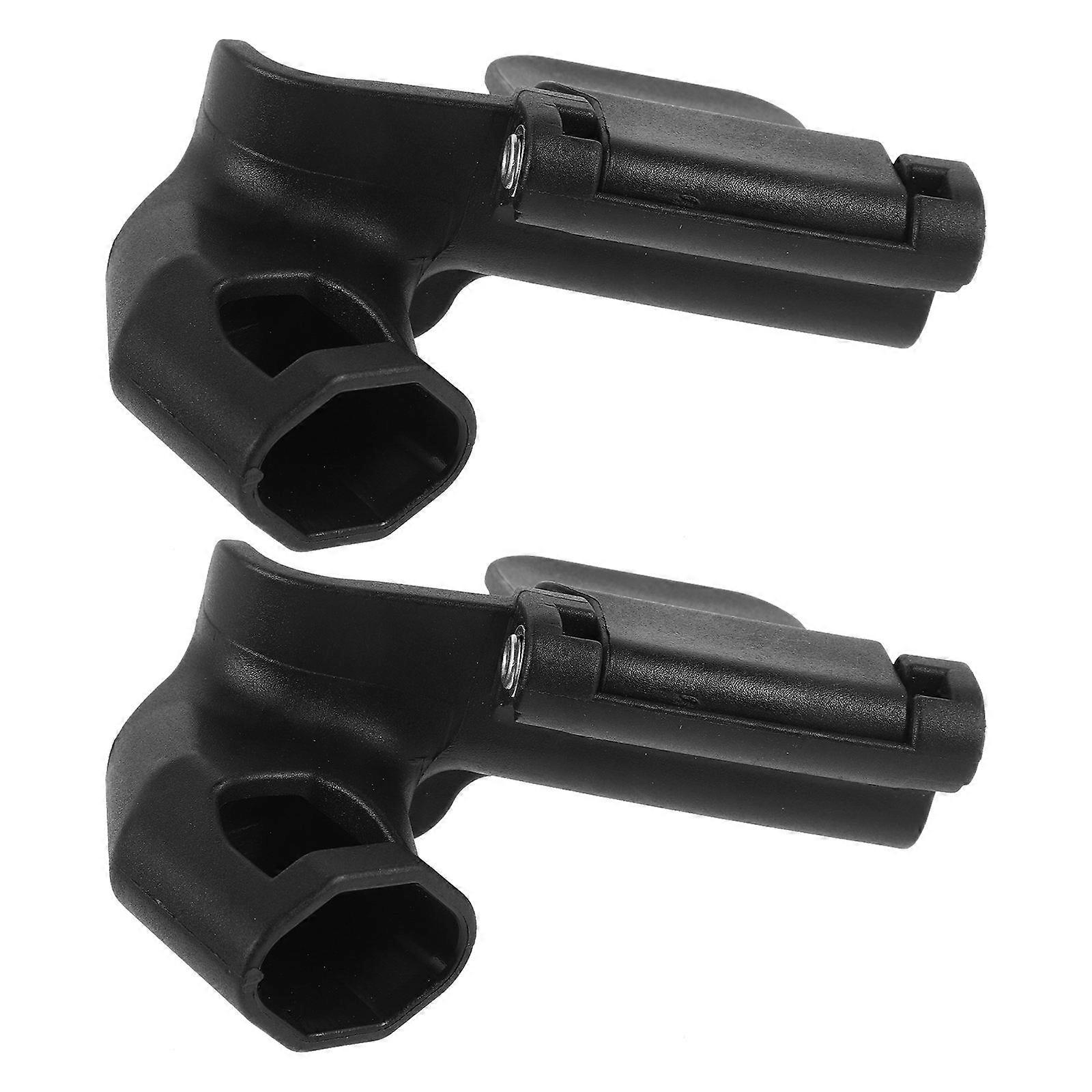 2Pcs Armrest Adapter For Infant Pushchair Accessories In Sleek Black Style Ensuring Stability And Durability