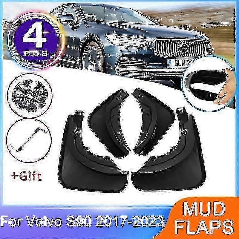Front & Rear Mudguards for Volvo S90 (2017-2023) - Upgrade Mudflap Wheels Protector Splash Guards & Fender Set