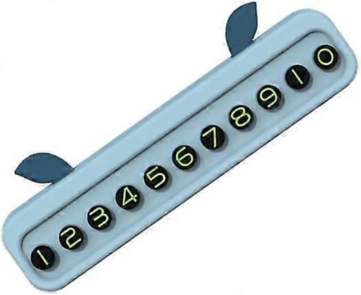 chuanquan Temporary Parking Plate Cartoon Car Parking Number Plate Universal Parking Phone Number Plate for Most Car Interiors and Stop Sign