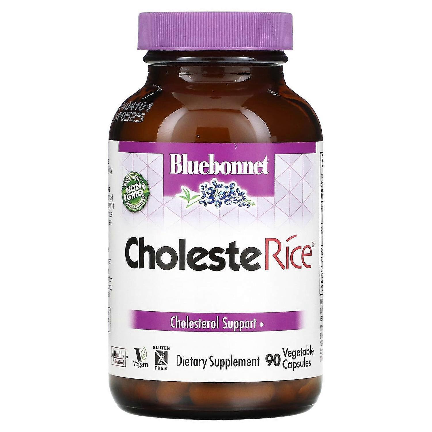 Bluebonnet Nutrition, CholesteRice, 90 Vegetable Capsules