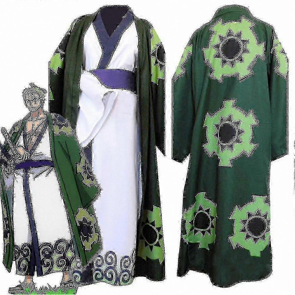 Wano Kuni Samurai Kimono Robe Outfit for Cosplay and Costume Events