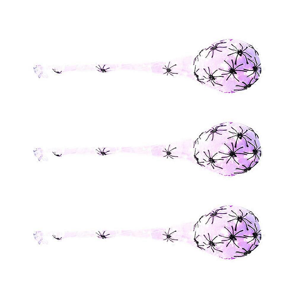 Halloween Decor Light Up Spider Egg Sack Hanging Decoration 3Pcs