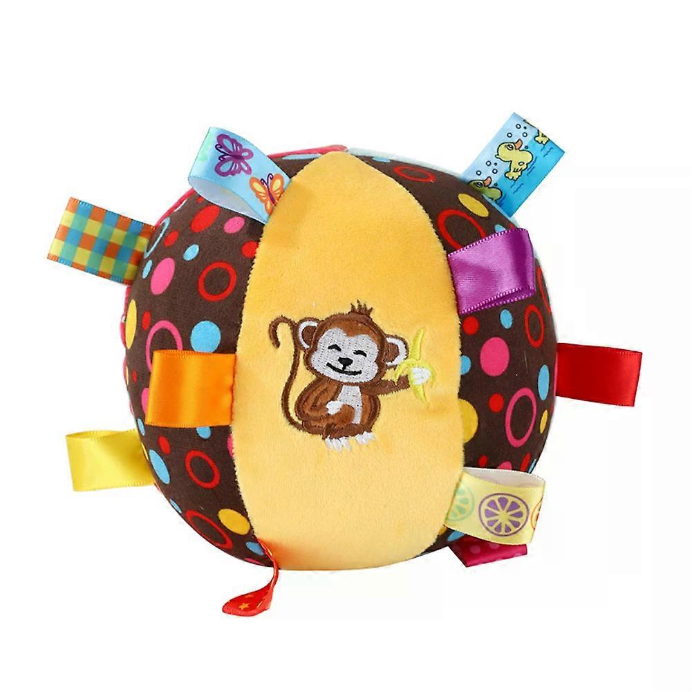 Interactive Ball Dog Toy for Aggressive Chewers Training Decompress Bite Resistant Plush Handle Dog Toys with Bells Pet Supplies