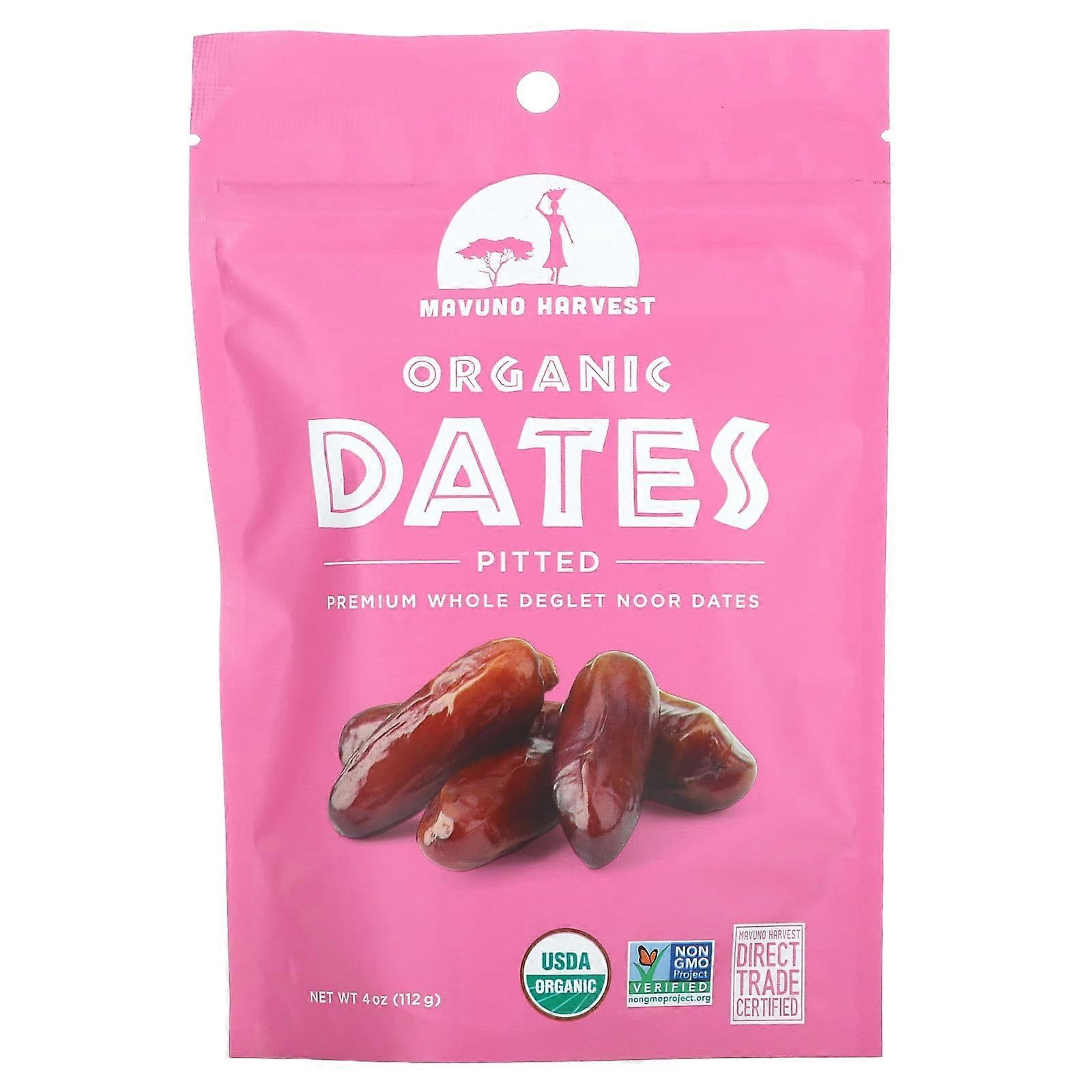 Organic Pitted Dates, 4 oz (112 g)
