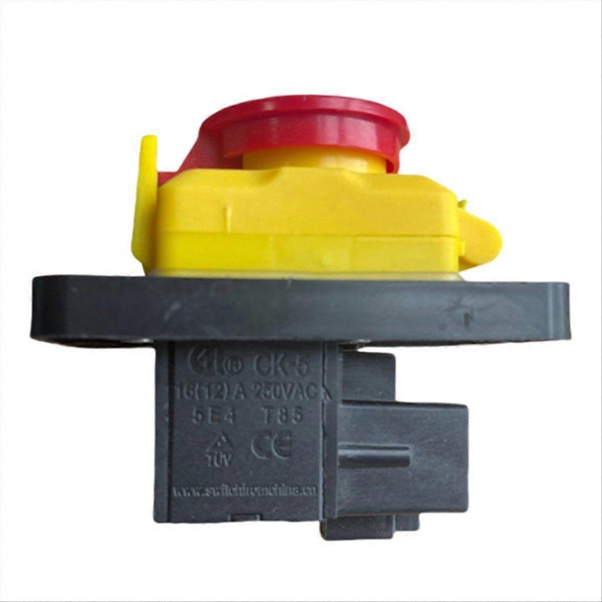 CK5 AC250V 4-Pin Start Stop No Volt Release Push Button Switch