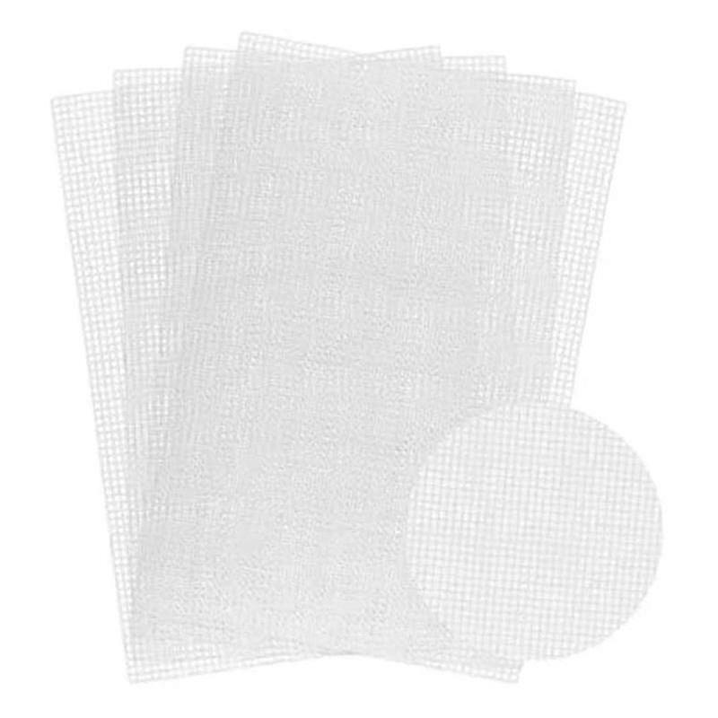 Plastic Mesh Canvas Sheets for Embroidery,Eyelet Net,Plastic Needle Point Canvas Craft DIY,Knitting Crochet Projects,A