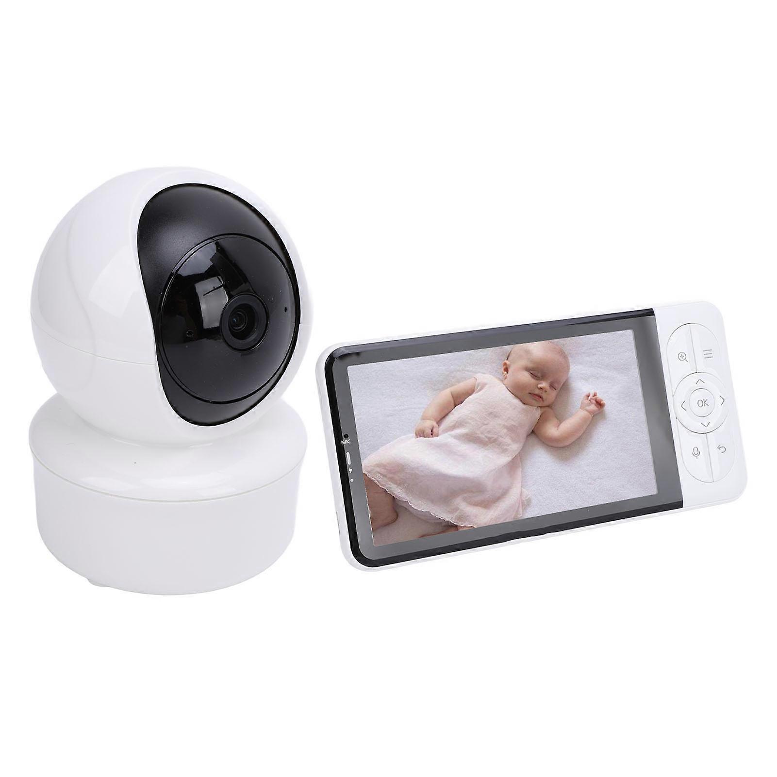 Infant Camera 5 Inch Display Two Way Talk Temperature Humidity Music Wireless Large Wide Angle Video Infant Camera for Home 