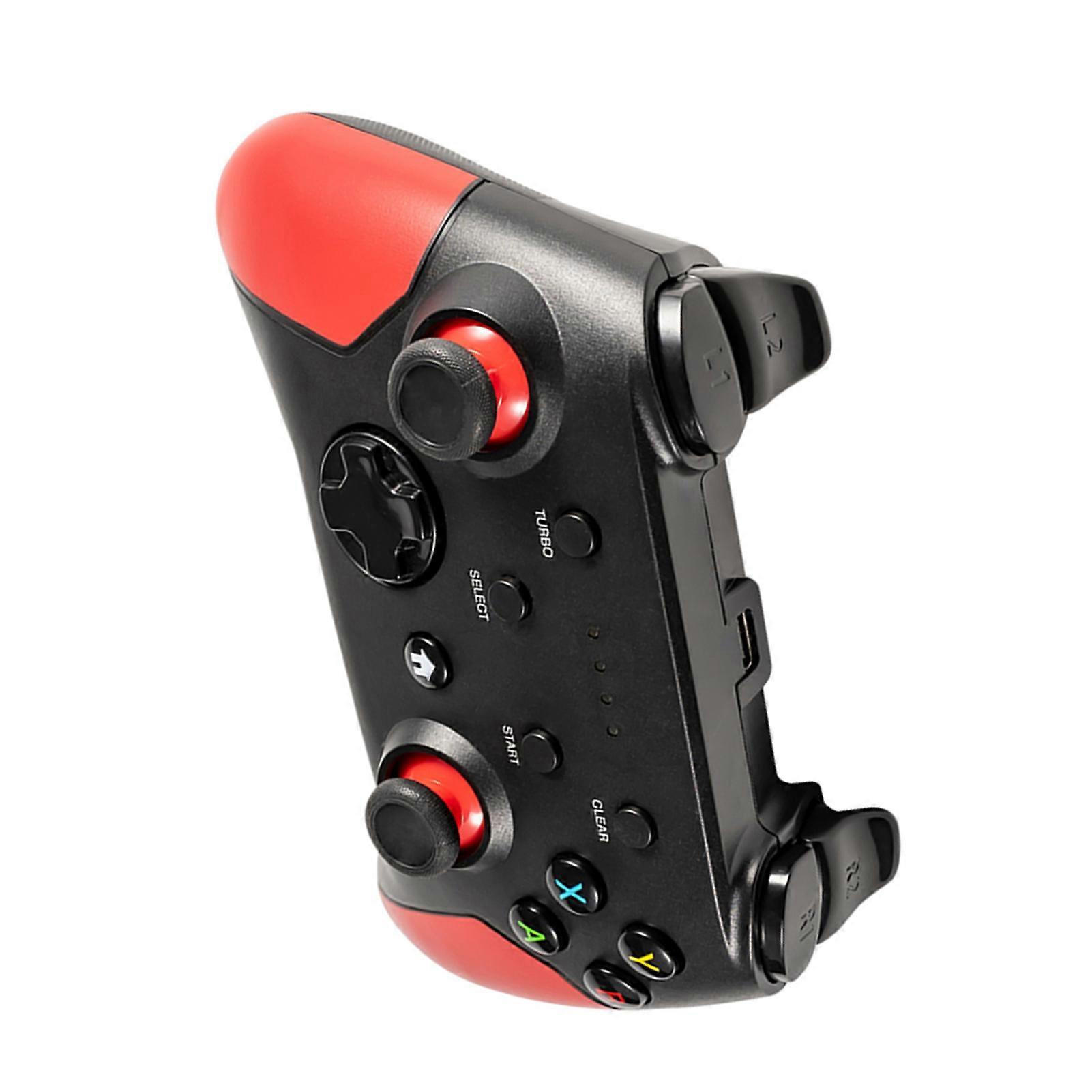 Wireless Gaming Controller 2.4G BT Two Mode Game Controller with Ergonomic Design, High Precise Joystick One-Key Continuous Attack Function U-Shaped 