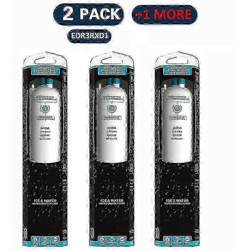 25-26 Pack Of 3 Everydrop By Whirlpool Ice Water Refrigerator Filter 3, Edr3rxd1 b hk