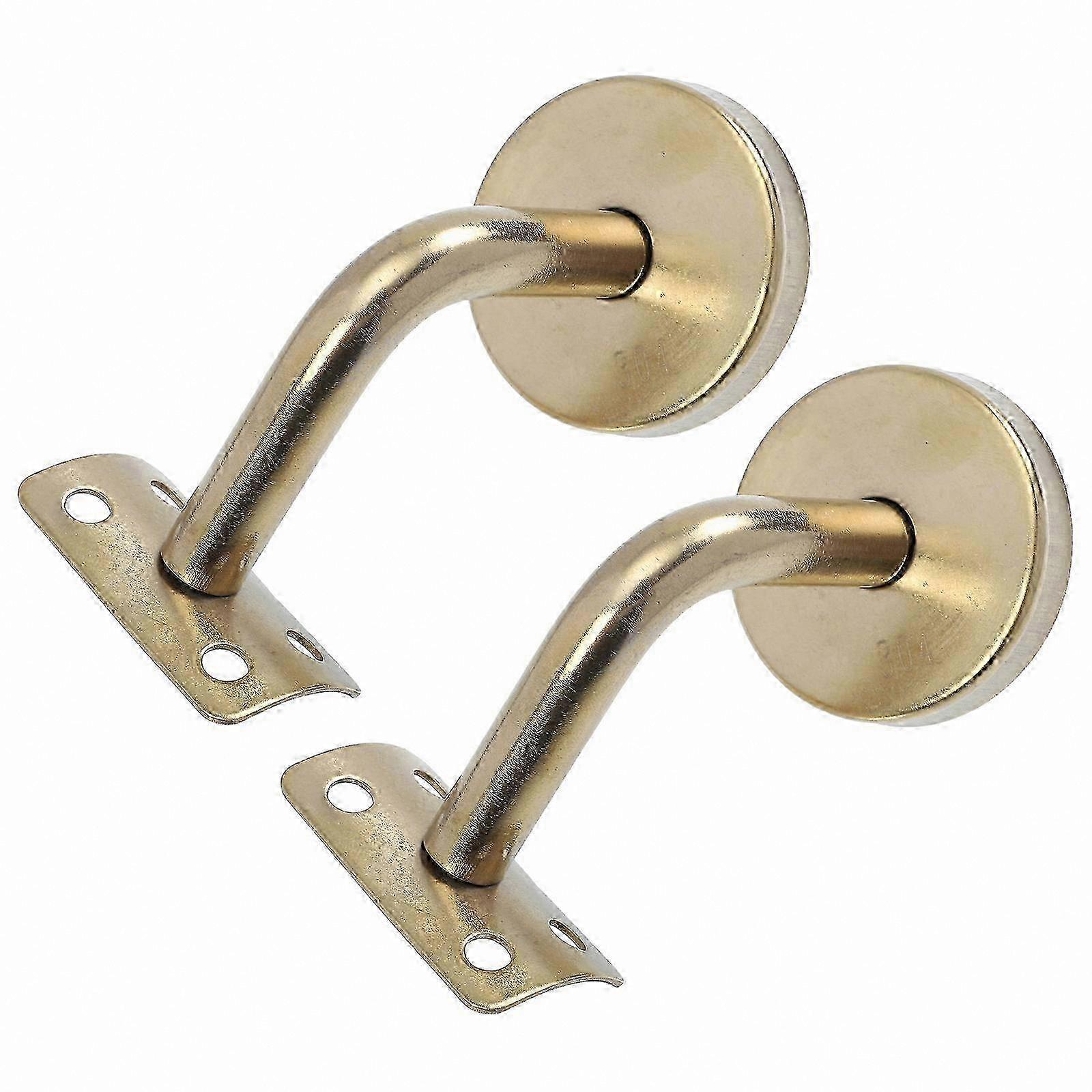 Wall-Mounted Handrail Brackets, 2-Pack Support Holders for Practical Rail Installation