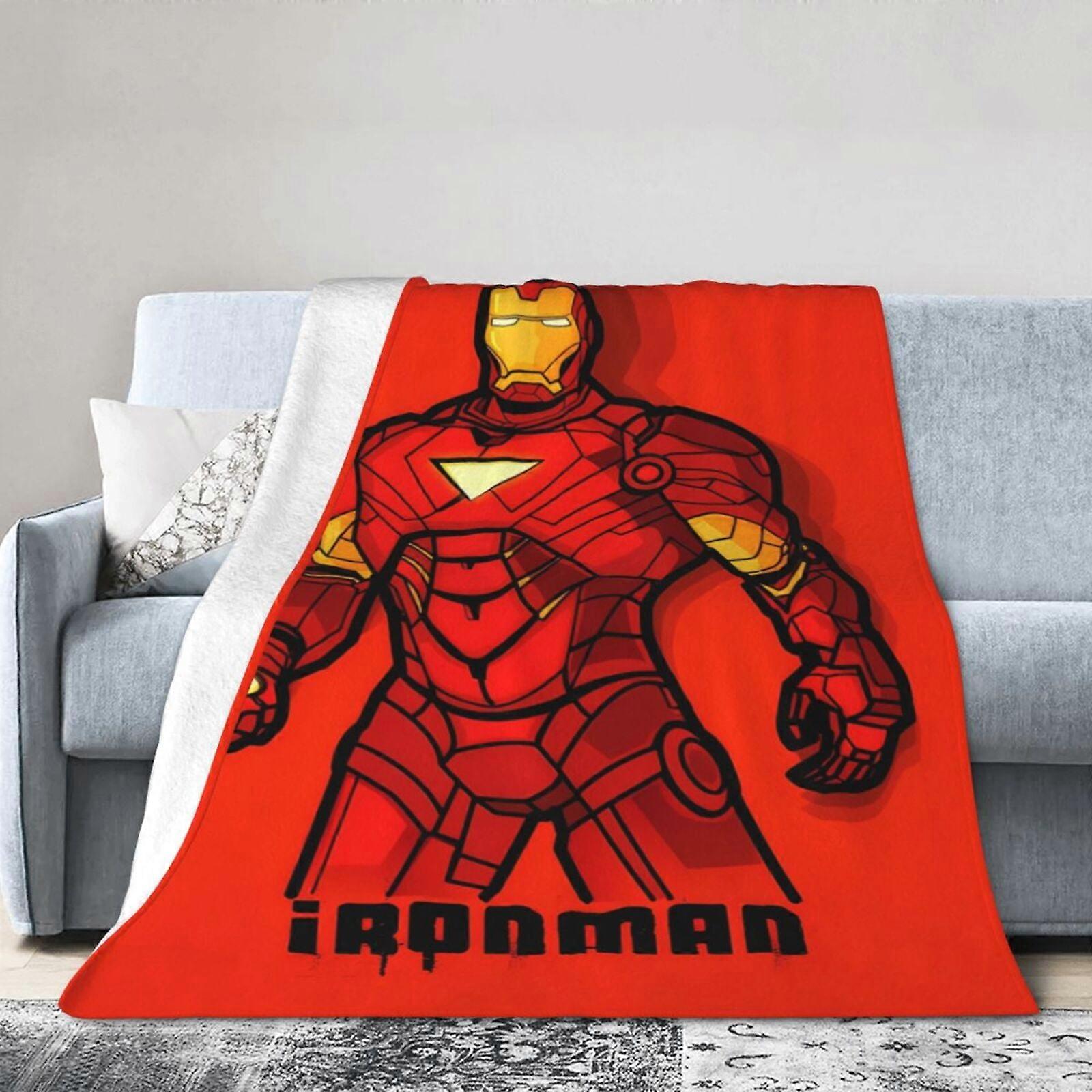 아이언맨 담요 던지기 침구실 장식 플란넬 담요 침대 소파 40"X30"