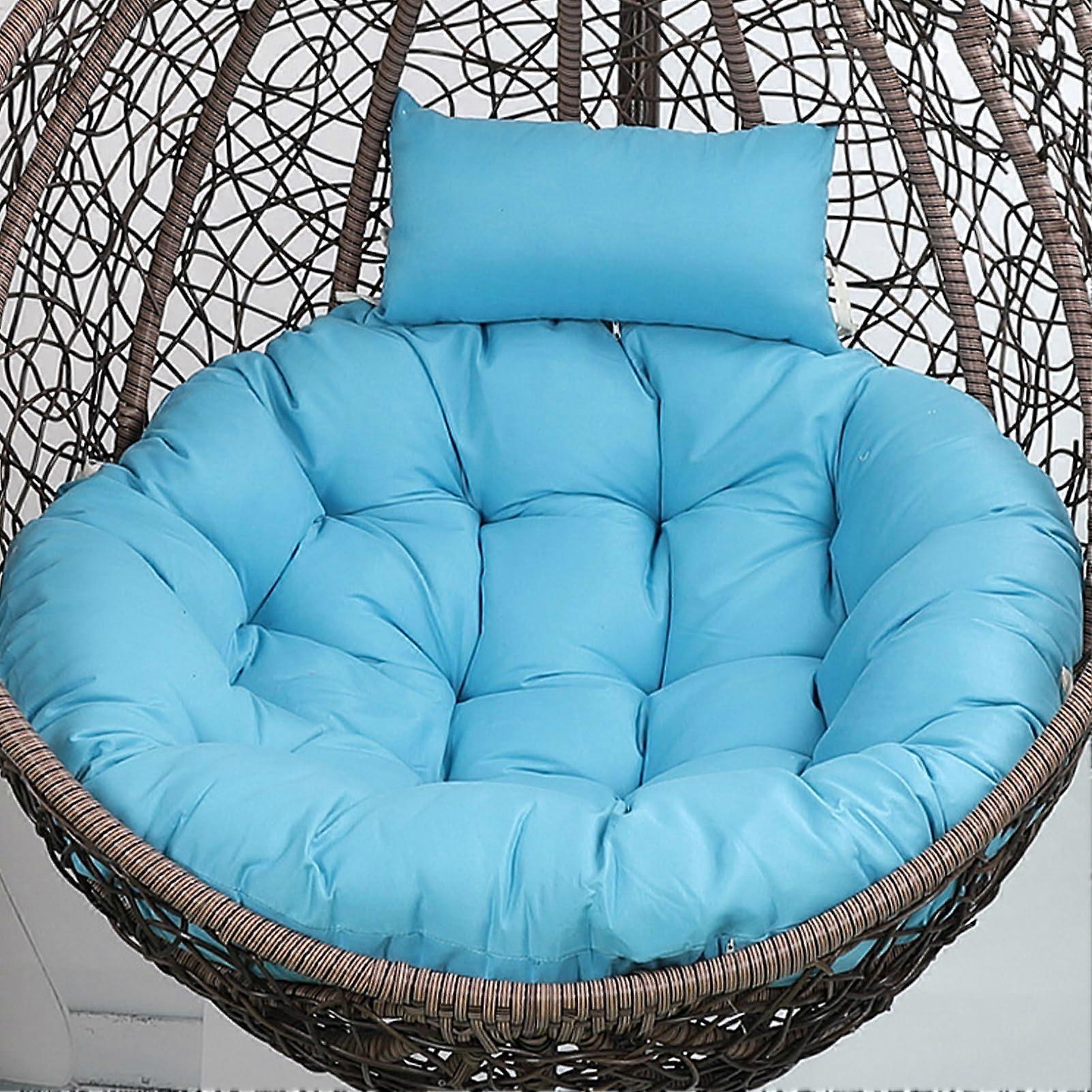 Egg Cushion NO03 90cm Detachable Hanging Basket Chair Cushion With Pillow Ties For Double Swing Wicker Rattan Hammock Pad