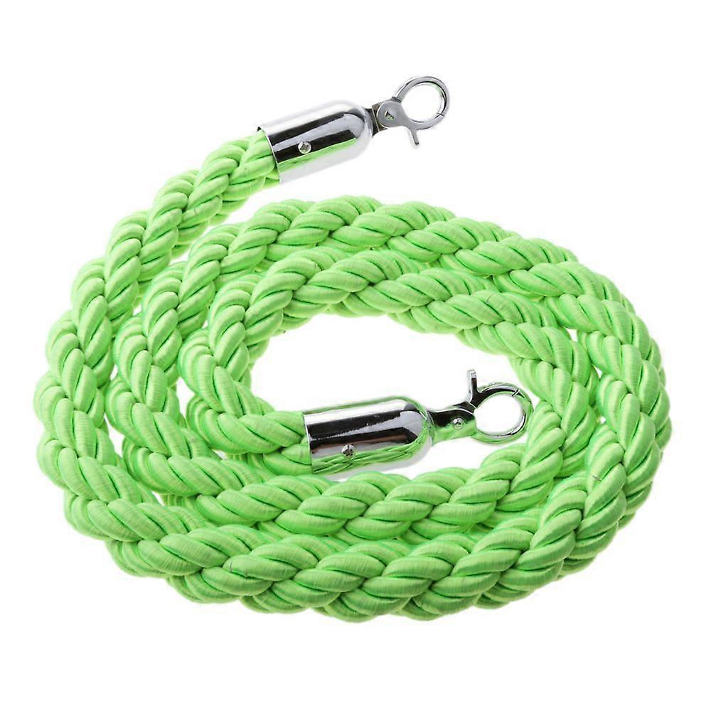 59 Inch Twisted Queue Barrier Rope Control Barrier For Posts Green