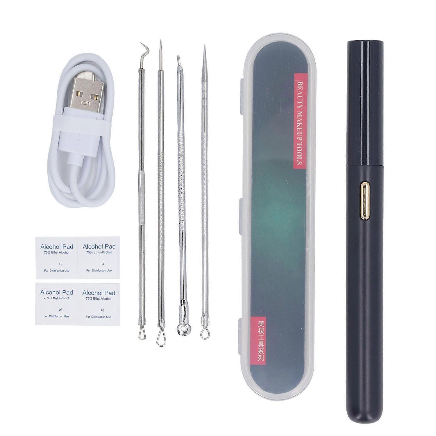 Visible Blackhead Remover HD Camera Pimple Popper Extractor Tool Kit Pore Cleaner Blemish Extraction