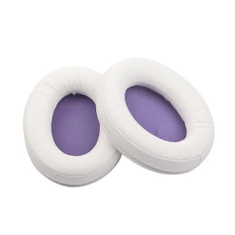2 PCS Ear Pad Leather Case, Colour: White Splicing White Splicing