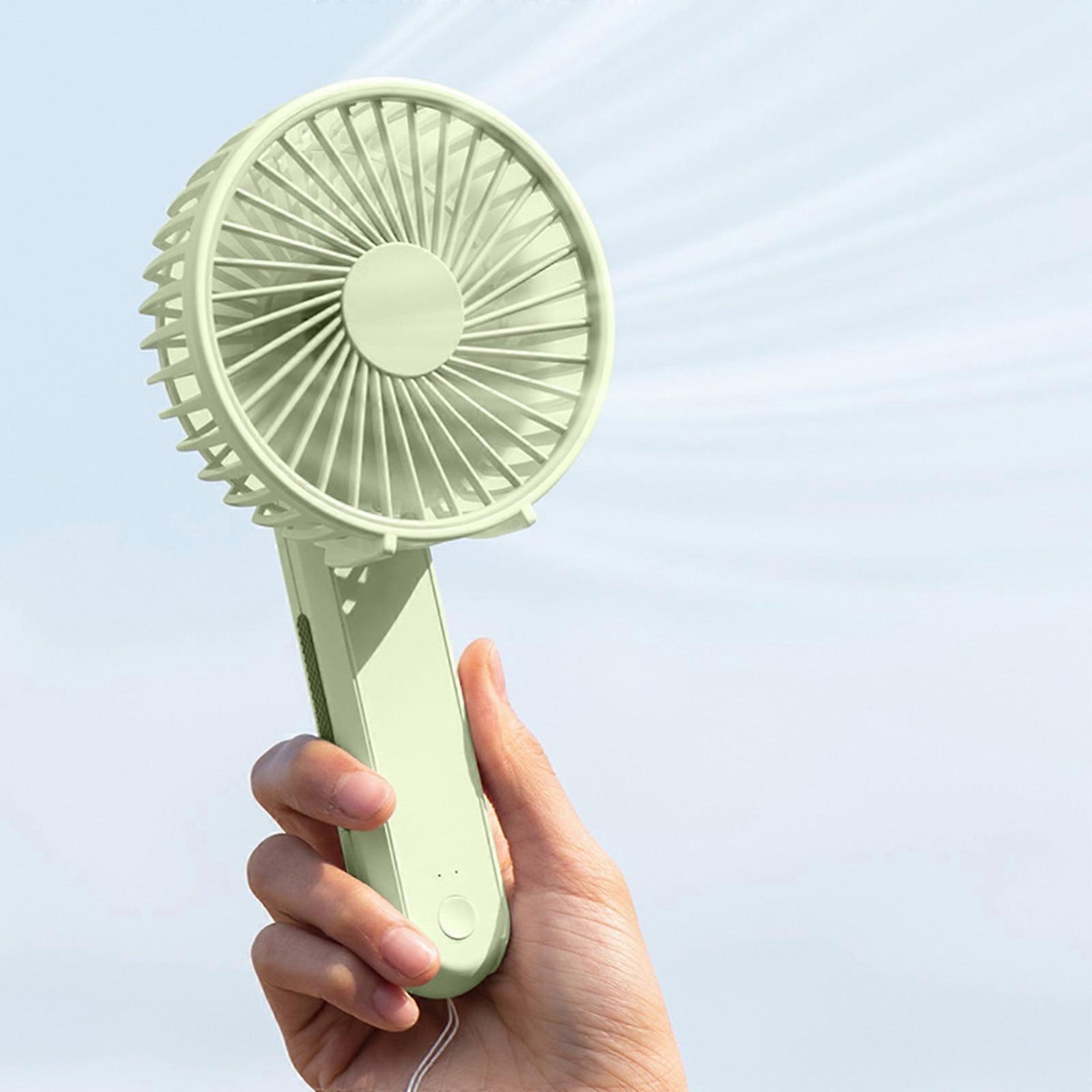 Back To School! Mini Handheld Fan, Portable USB Fan for Outdoors, Quiet & Large Wind Volume, Folding Desktop Fan