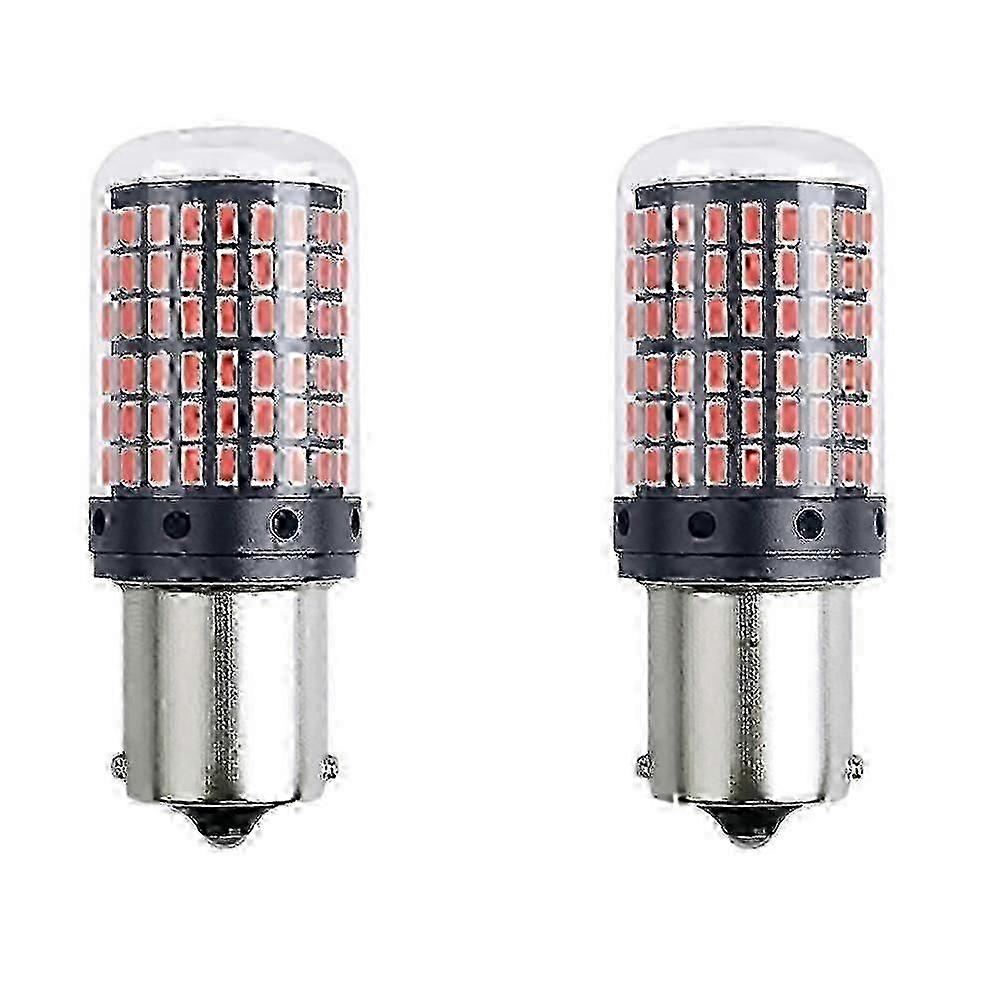 2Pcs Car P21-5W BAY15D 1157 LED Canbus Light 3014 144SMD Error Free Bulb Auto Turn Signal Brake Bulb Red Lamp Edition 528