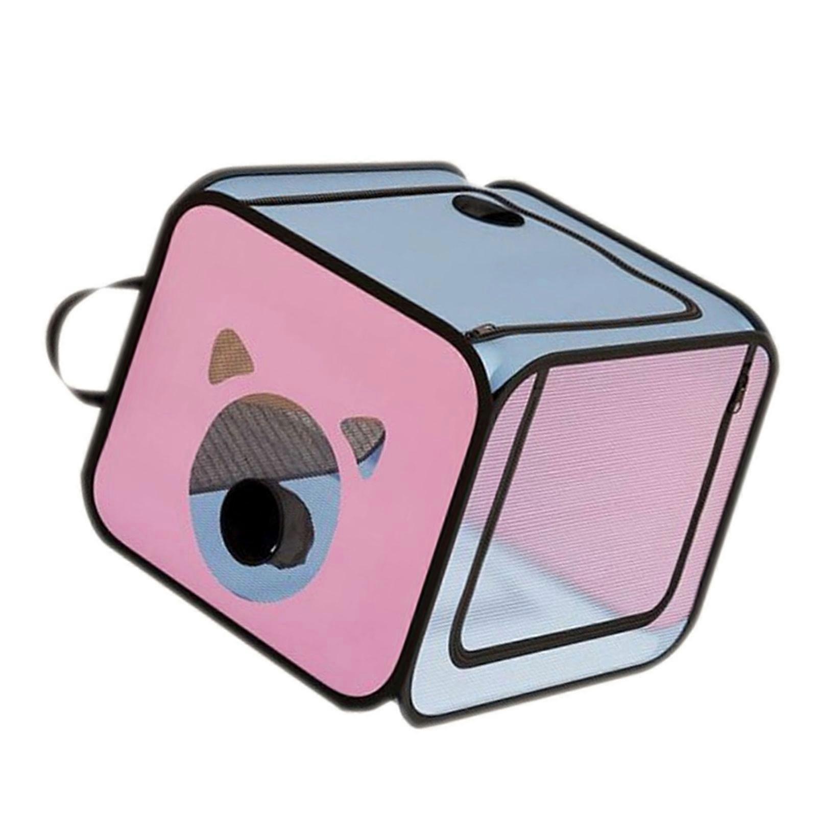 Compressible Pet Dryer Box For Cats Even Heat Distribution Double Layer Fabric Ventilation Top Front Hook Access Simple Waterproof University Fabric