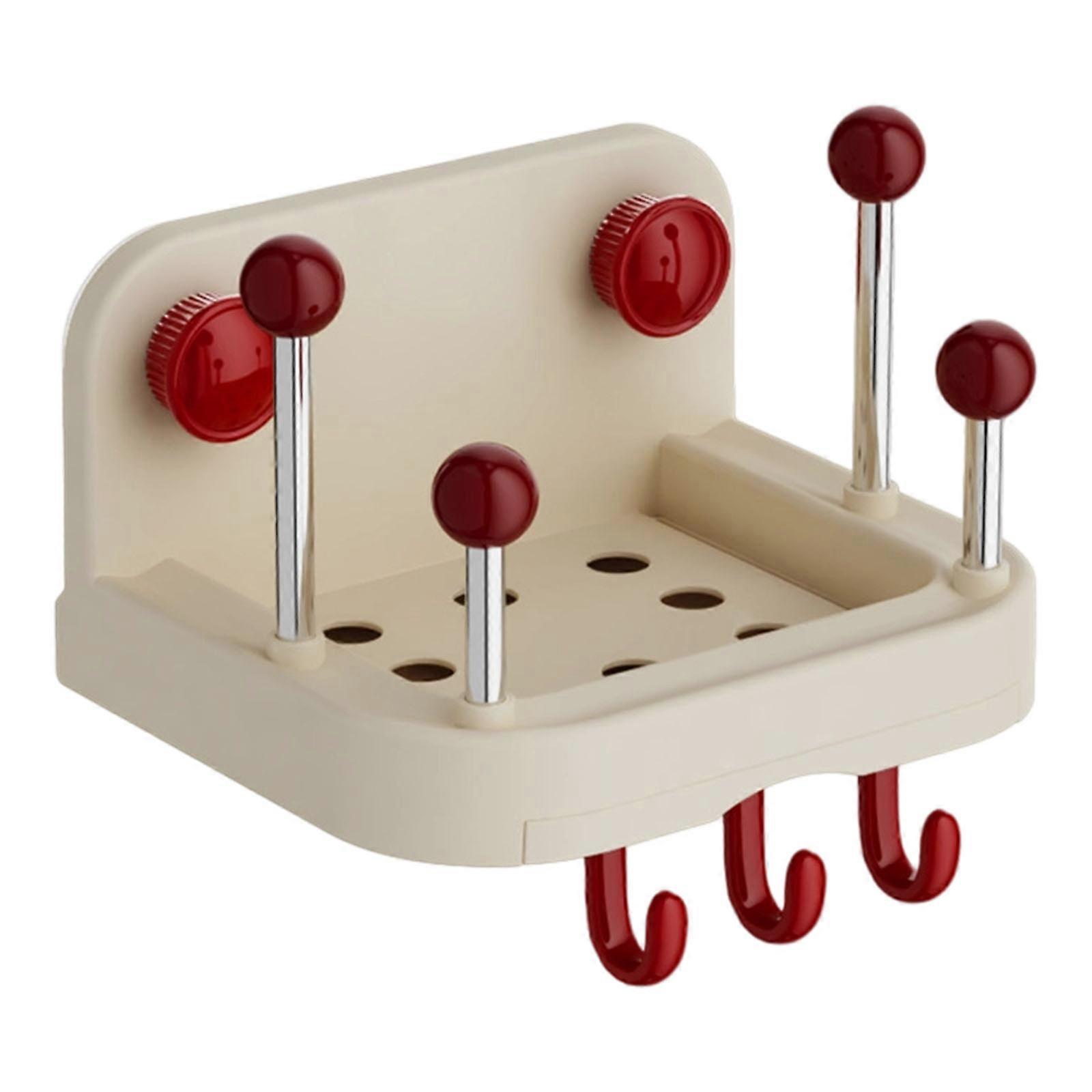 Rusts Resistant Stainless Steel Wall Shelf for Kitchen Space Efficient Storage Rack for Bottles and Utensils  Milk white