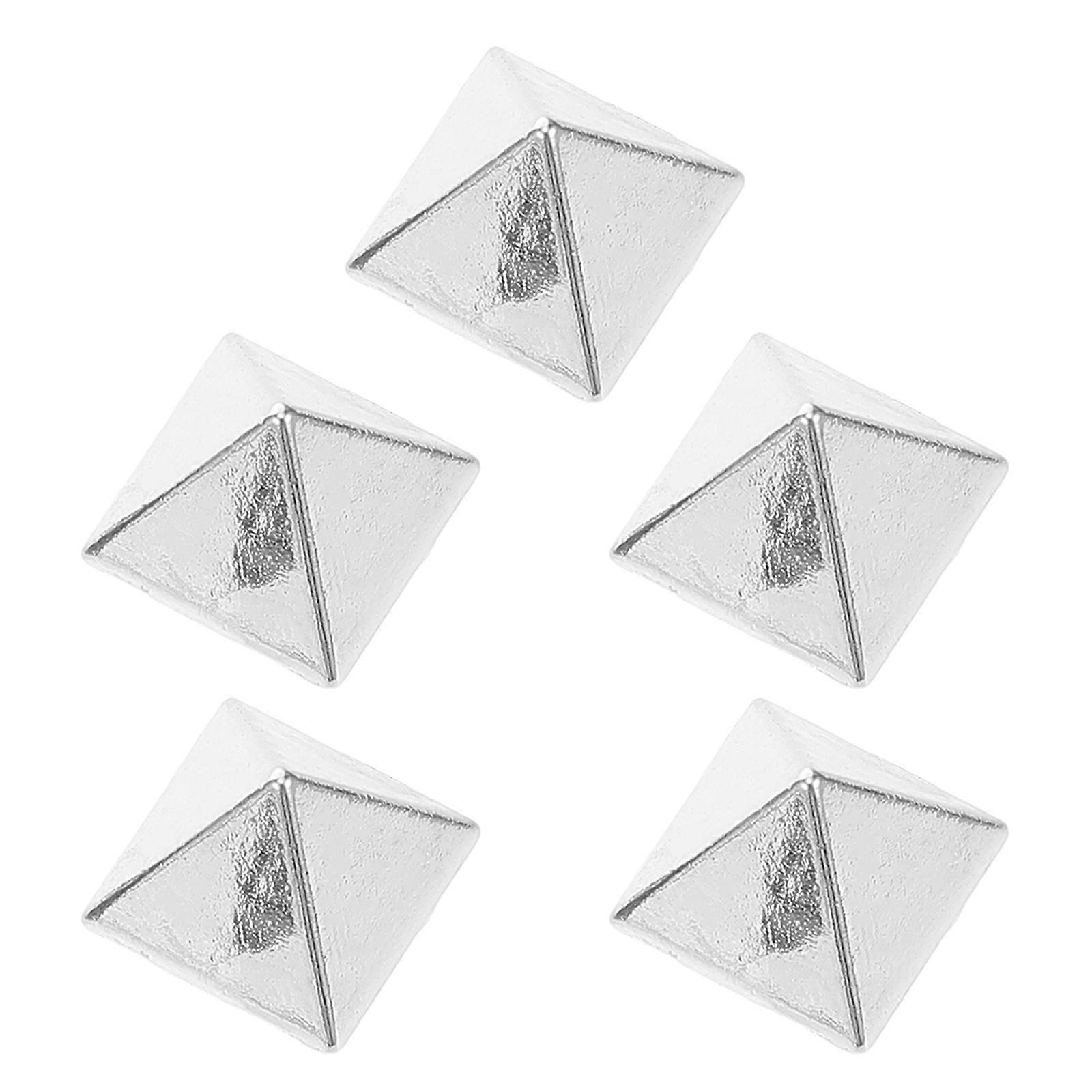 Snowboard Boot Pads Metal Grip Pads for Snowboarding Function 5Pcs Silver Alloy