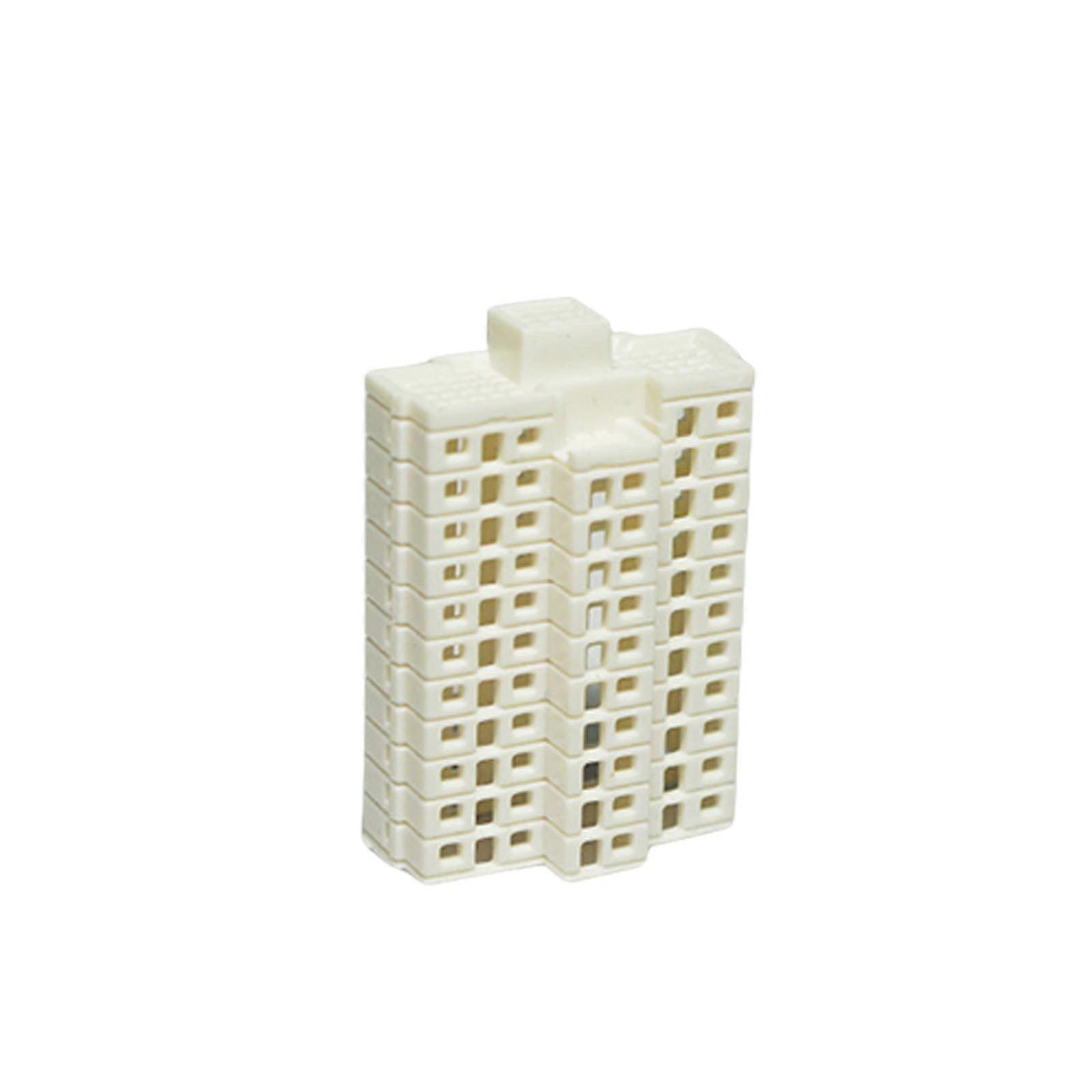 Realistic Apartment Building Model Unpainted DIY Craft Project Miniature Landscape Design 1/800 Scale Solid Structure 25-26