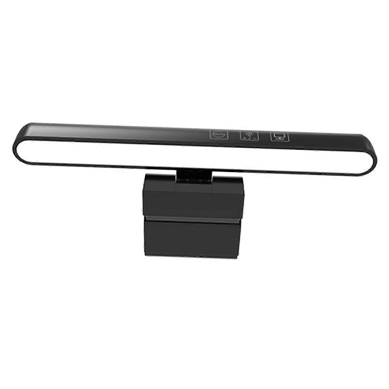 Adjustable Clip Desk Lamp LED Monitor Light Eye Protection USB Powered Black