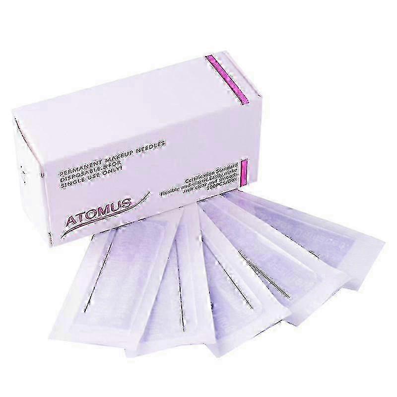 100pc aiguilles à sourcils jetables pour machine de maquillage permanent