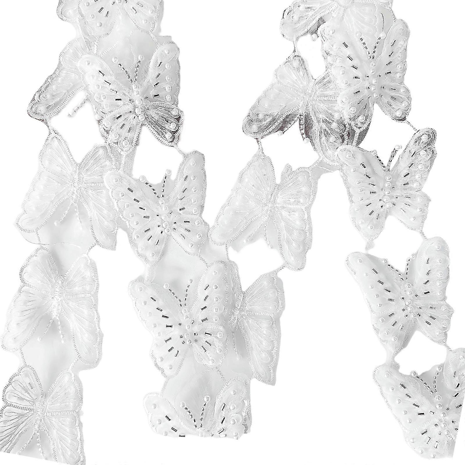 Multipurpose Lace Trim Personality Patches Wedding Dress Dance Dress Accessories for Home Fashion Accessories  White