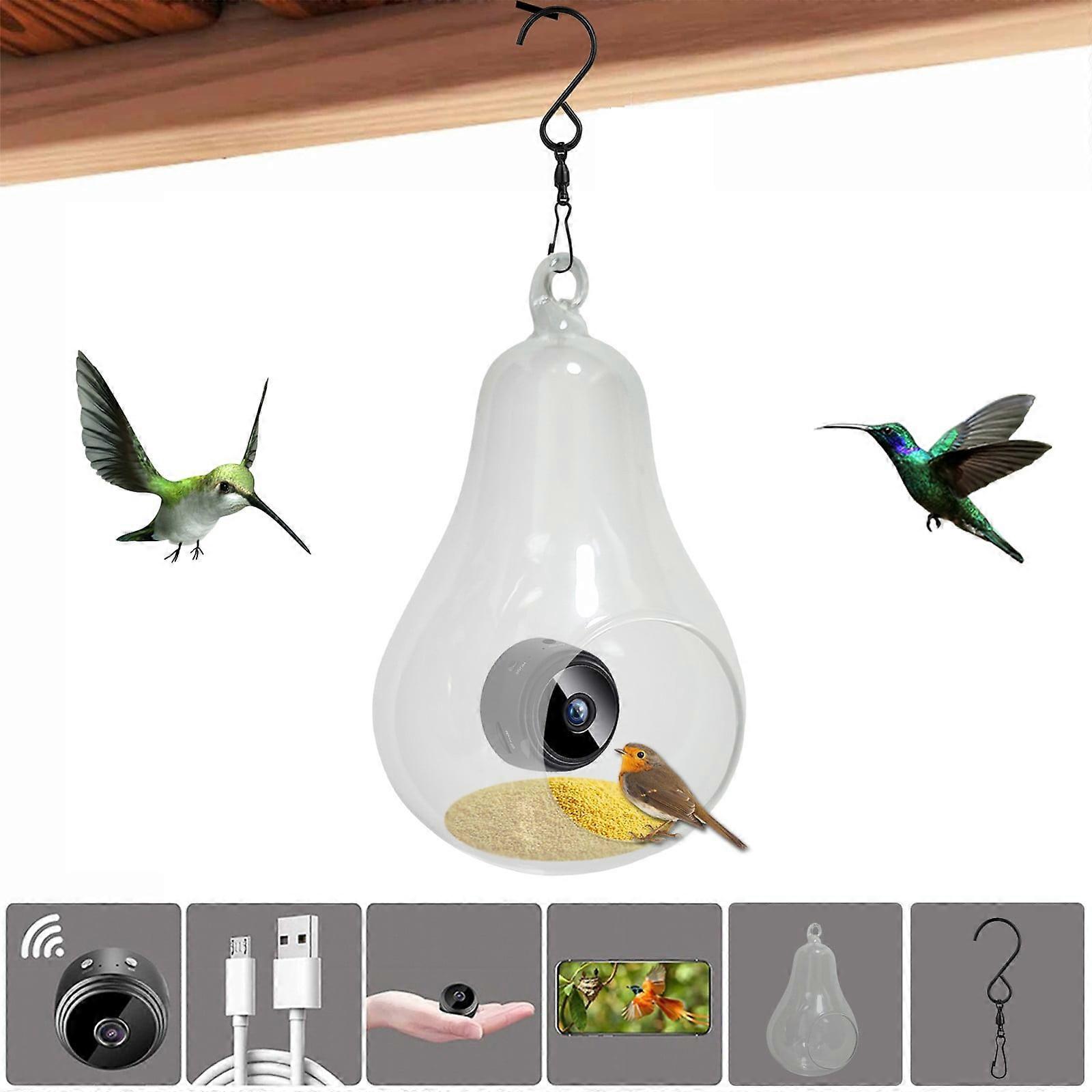 Giyblacko Bird Feeders 2024 New Pet Smart Bird Feeder Outdoor Real Time Bird Feeder With 1080P Camera Wifi Connection