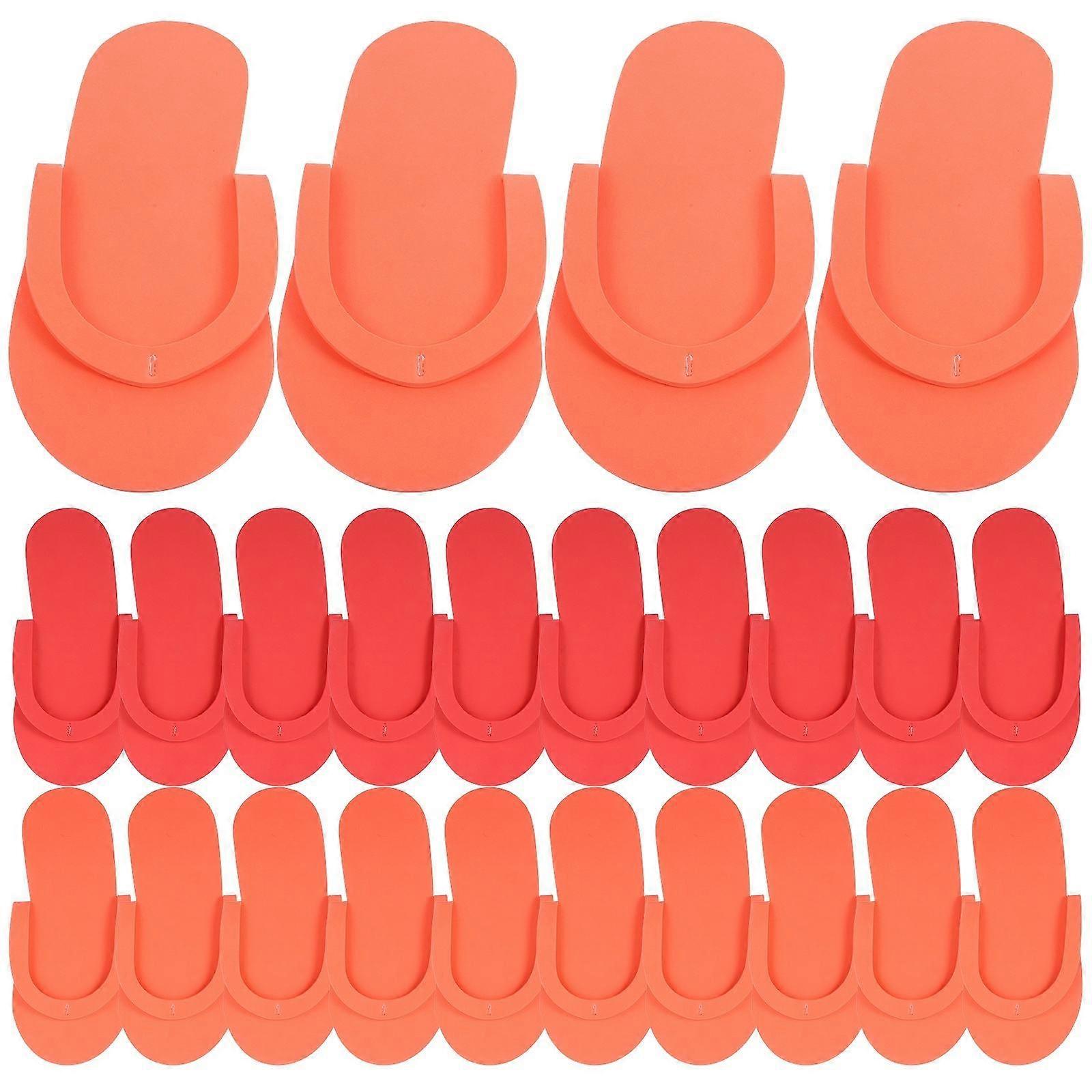 Single Use Slippers For Hotel Use 12 Pair Anti Slip Comfortable Travel Slippers Assorted Color Breathable