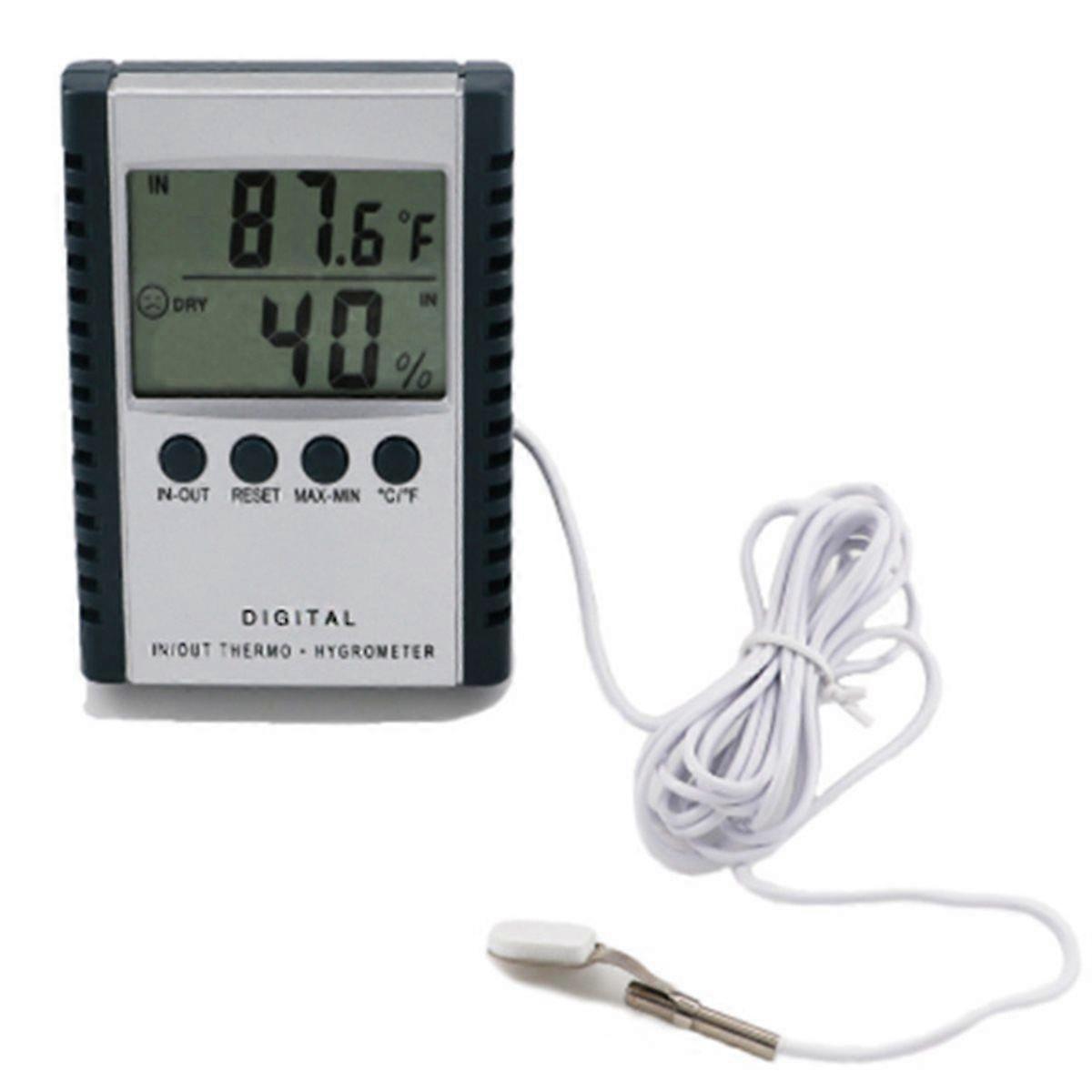 Digital Temperature and Humidity Meter LCD Display Outdoor Incubator Thermohygrometer Humidity Gauge