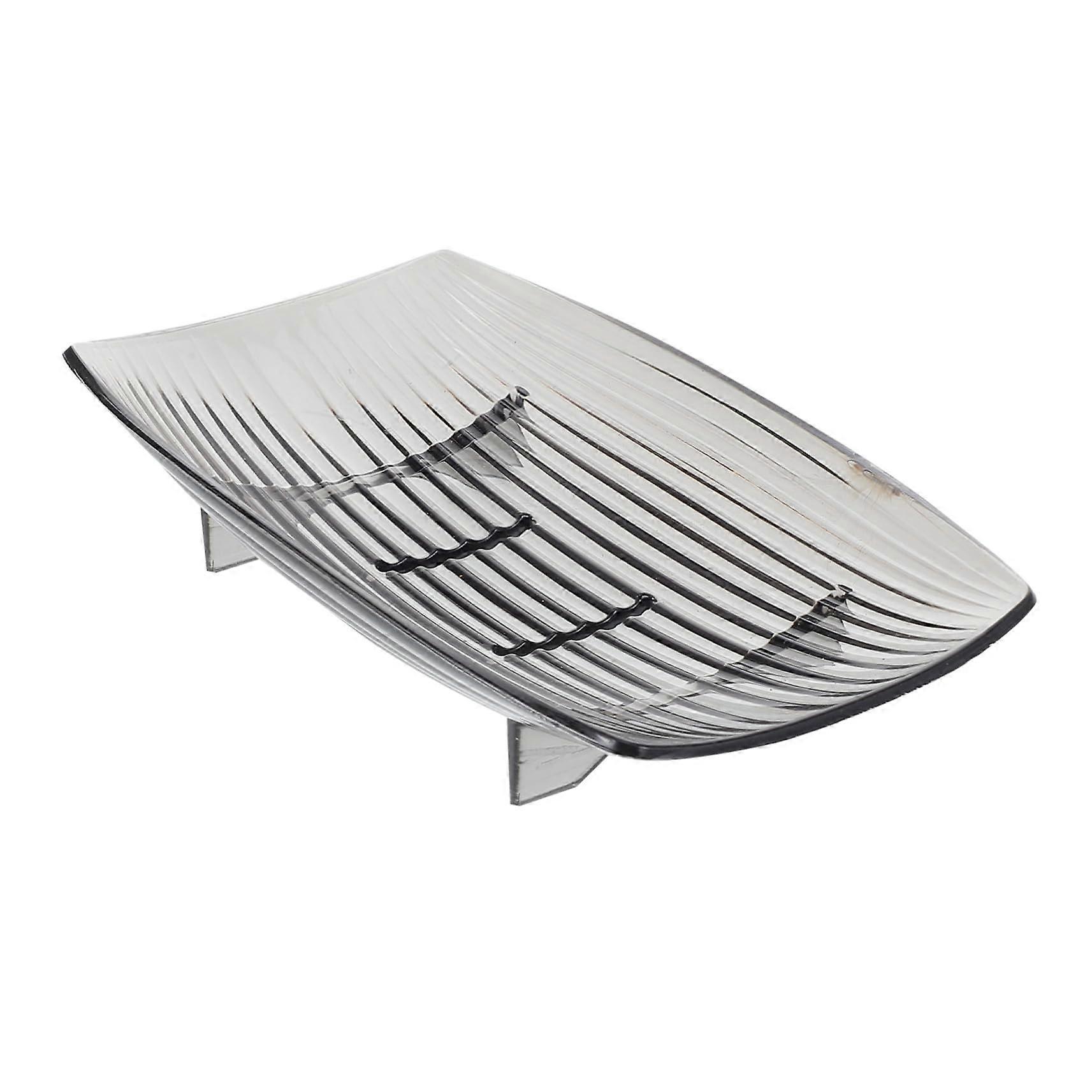 Self Draining Soap Dish with Hollow Design for Fast Drying, Portable Holder for Bathroom, Kitchen and Shower Sink Use