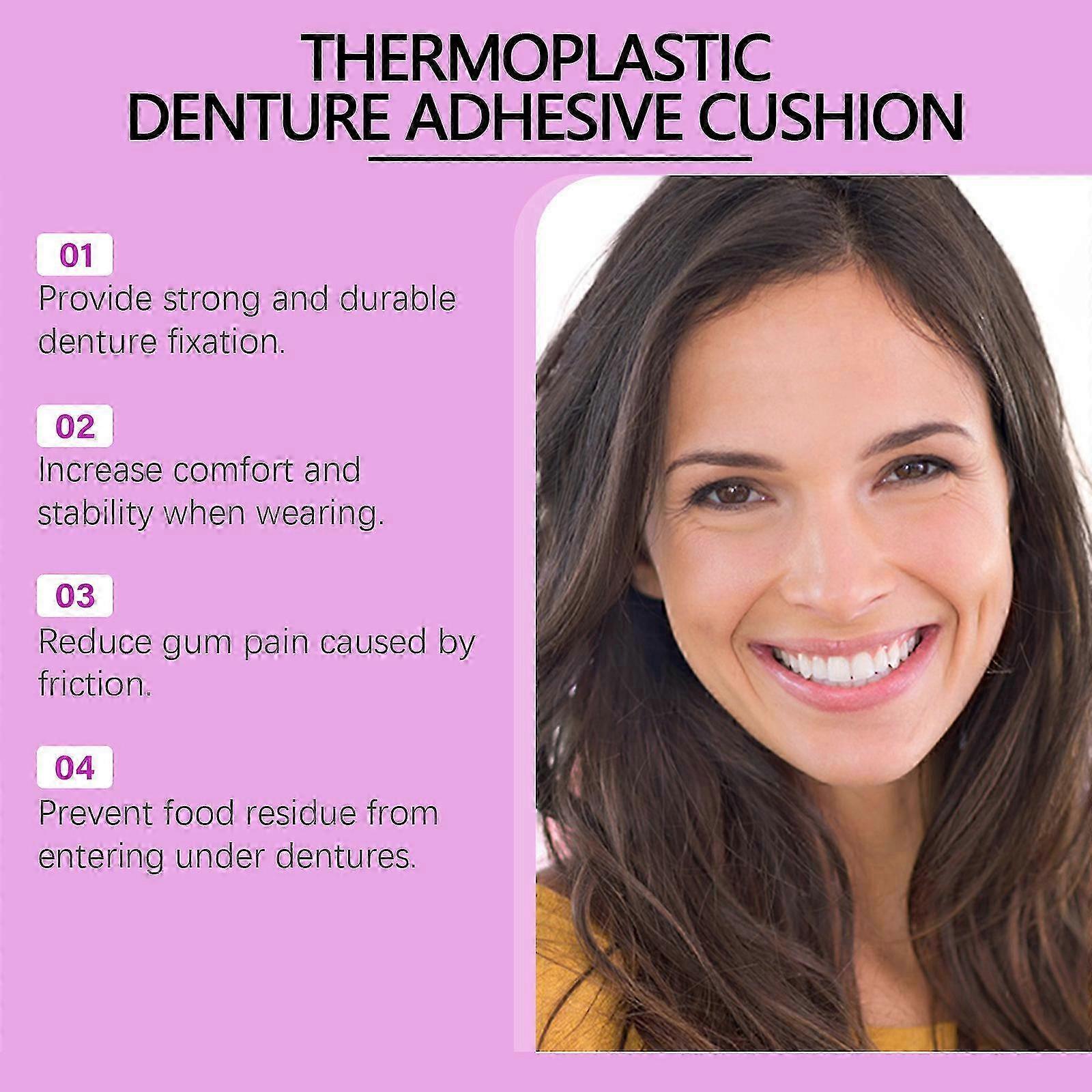 Thermoplastic Denture Adhesive Cream - Premium Quality, Secure Hold, Non-Glue Formula for Comfortable Fit for Men & Women