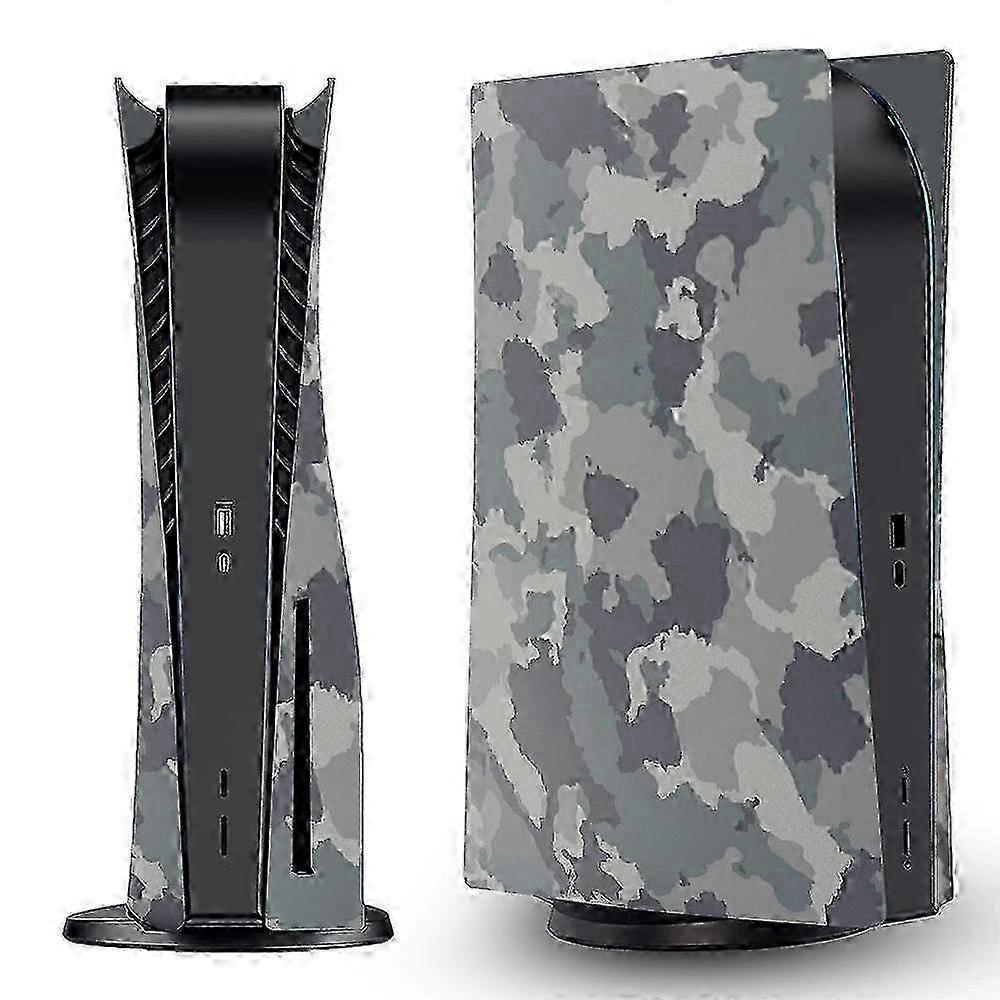 w For PS5 CD-ROM Version Game Console Camouflage Shell Protective Cover