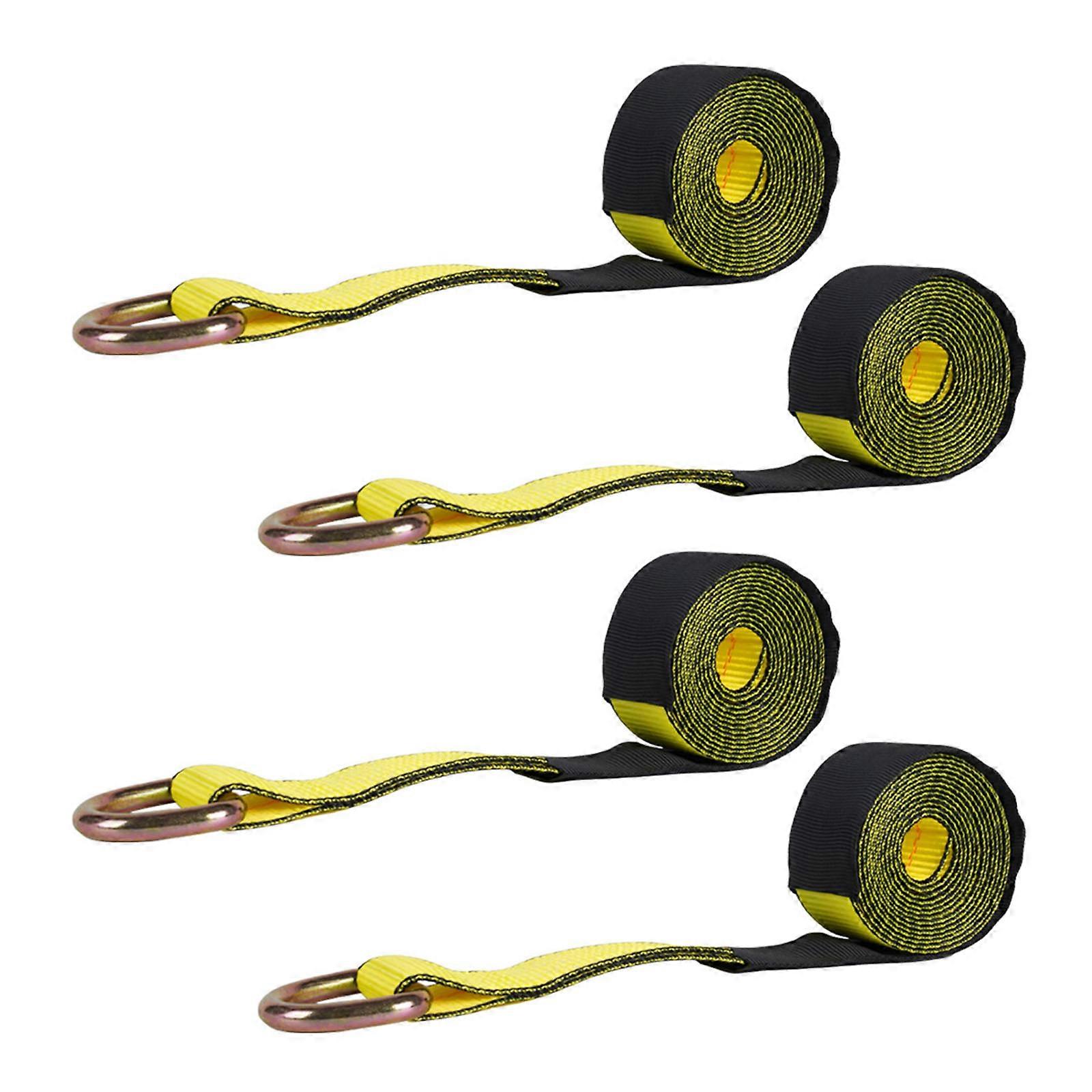 Multiple Purpose Handle Wheel Belts 2 Foot 11000LB Break Strength For Trail Automobiles And Commercial Use Multicolor