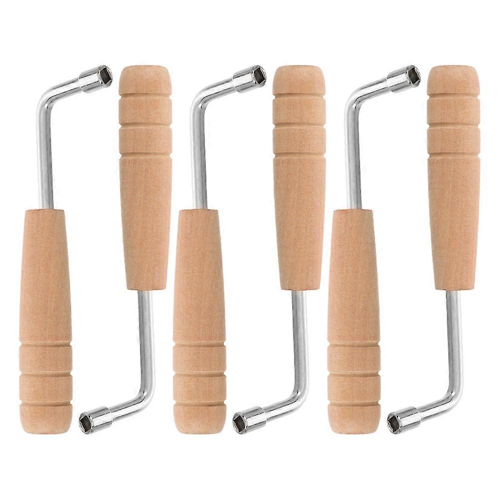 Harp Tuning Wrench Lyre String Instrument Tool for Adjustment 6Pcs Set