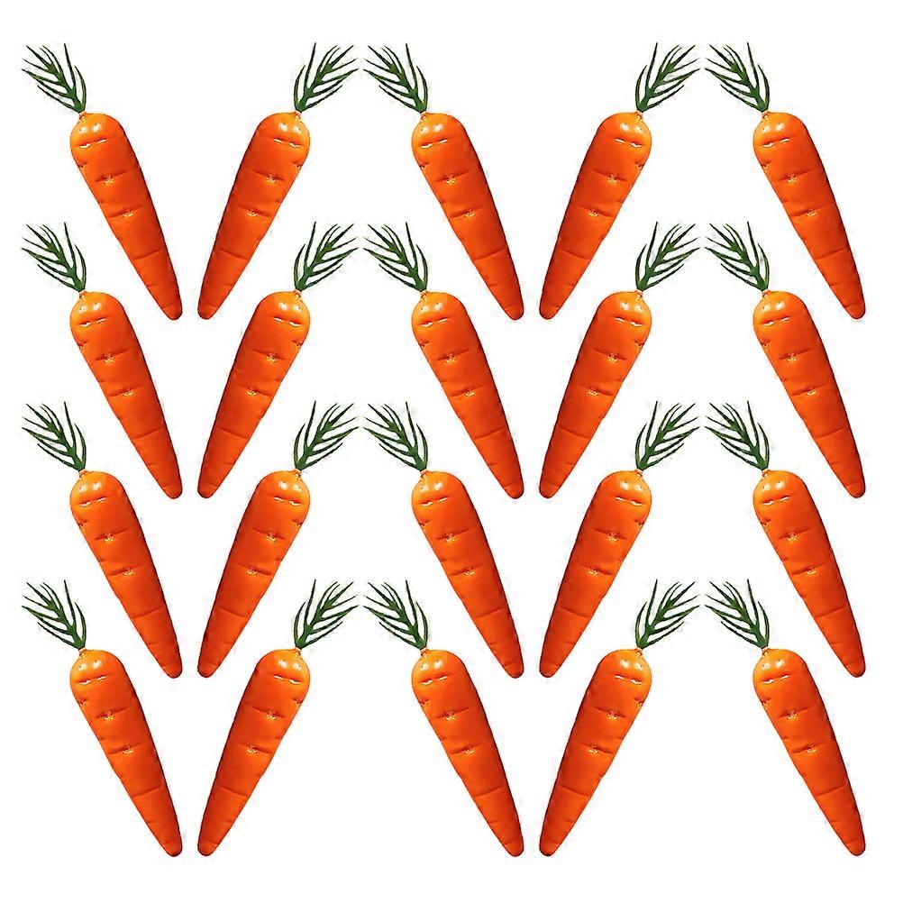 Simulated Carrot Decoration Mini Artificial Carrot for Easter Decor 24Pcs
