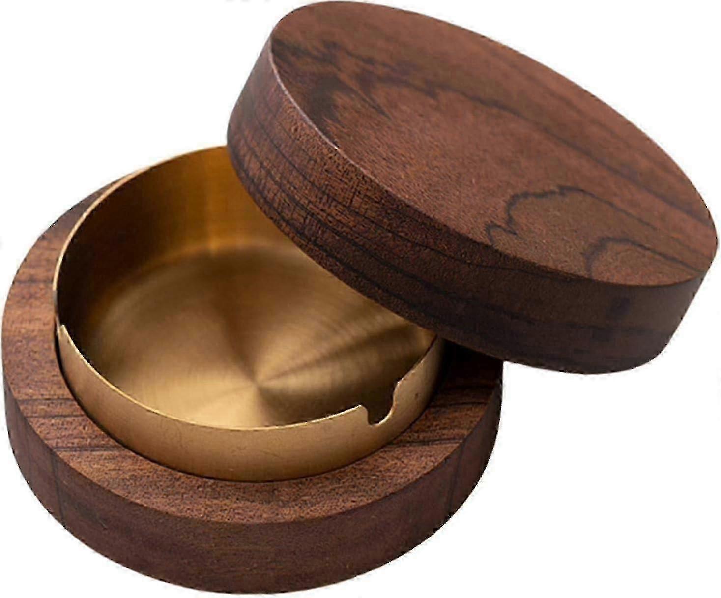 Ashtray with lid for easy clean and vintage style