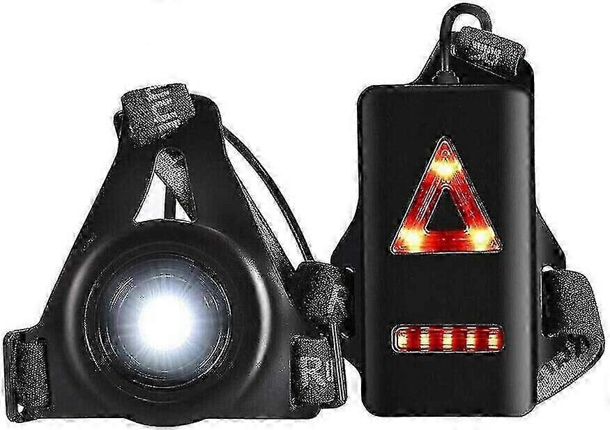 Running Lights Chest Lights For Rnners 3 Modes Body Torch Usb Rechargeable Body Lamp Wearable Night Running Accessories Reflective Running GearGOOD