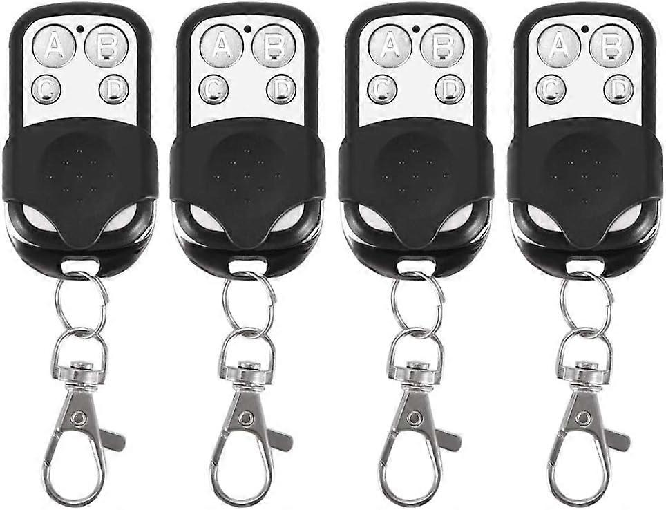 4 Universal Garage Door Opener Remote , Garage Door Remote Automatic Gate Remote Control, Garage Remote Control Key , Garage Fob Keys for Car Garage