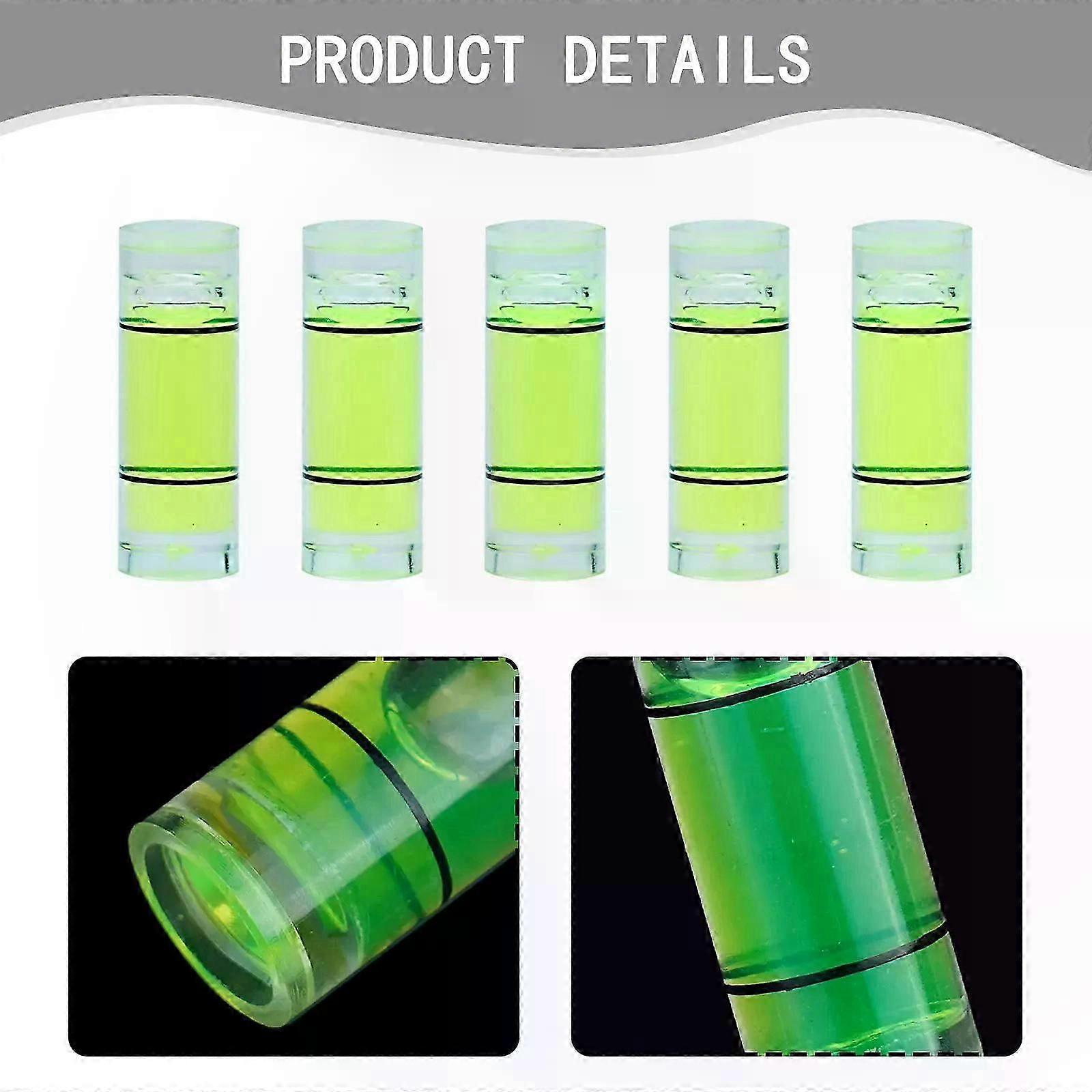 5 Pcs Precision Bubble High Precision Pan-Tilt Special Level Bubble Leveler Balancer Level Measuring Set
