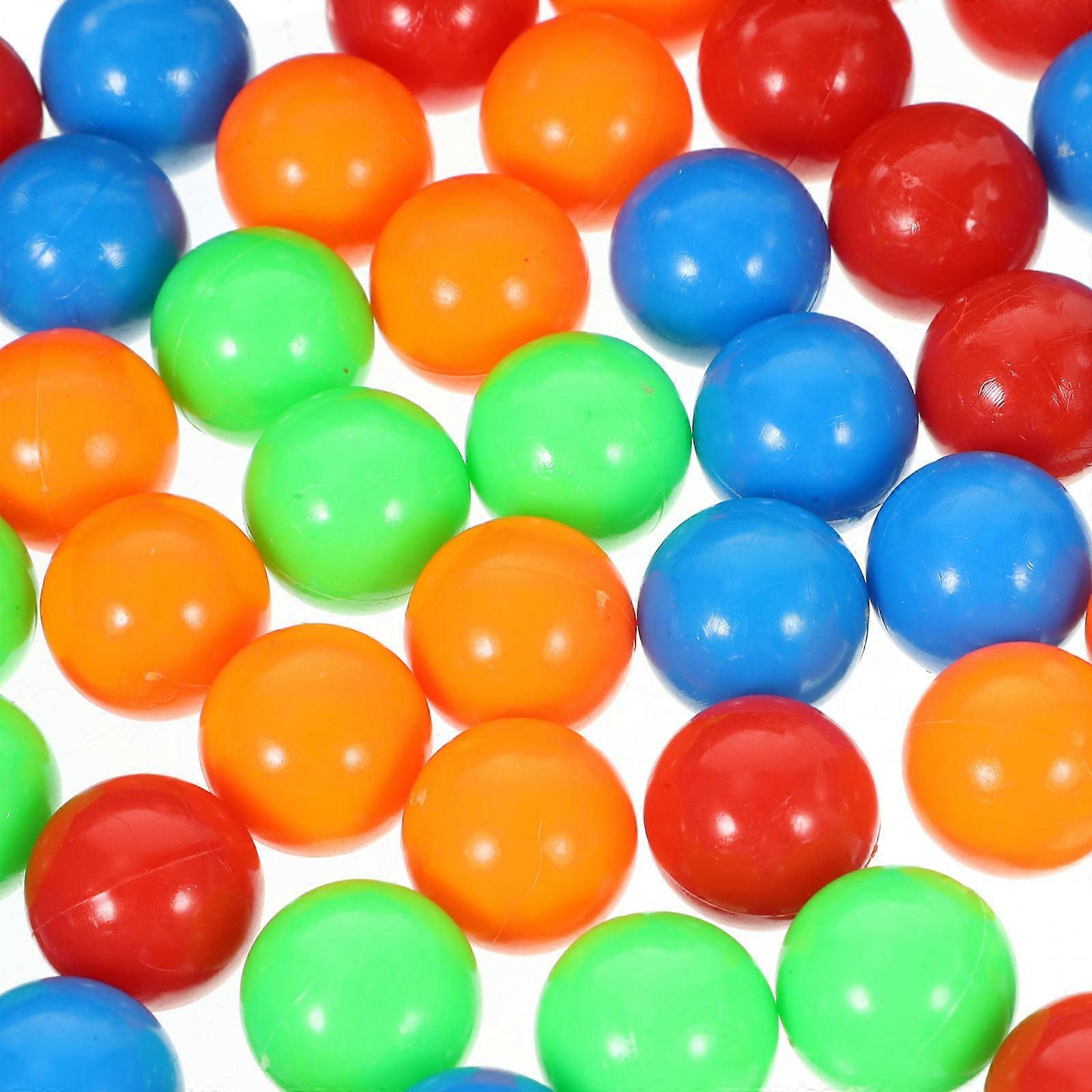 About 120pcs Game Replacement Balls Plastic Colorful Games Beads Game Toy (Random Color)